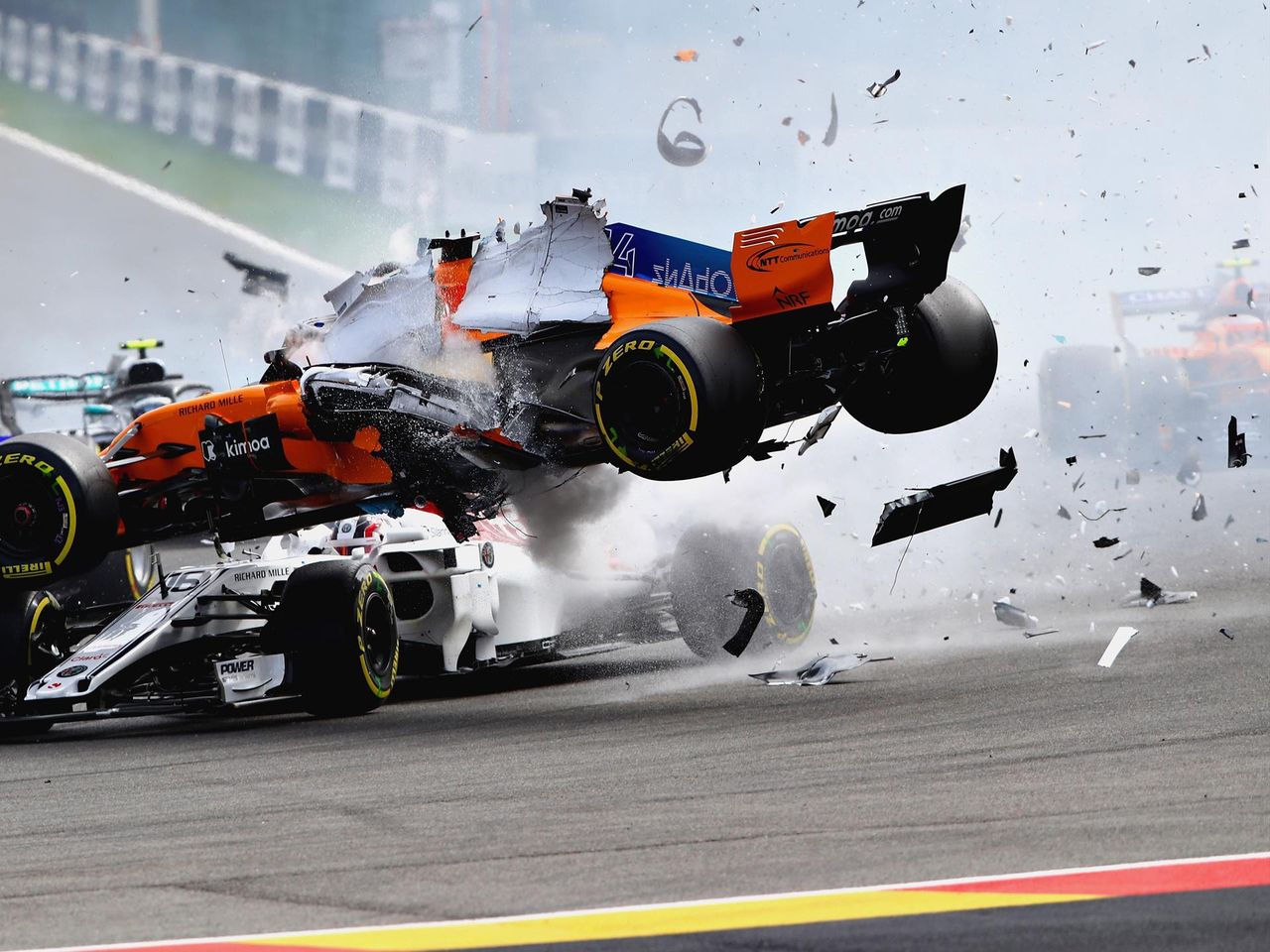 Spectacular Alonso Crash Proves Worth Of Halo Eurosport