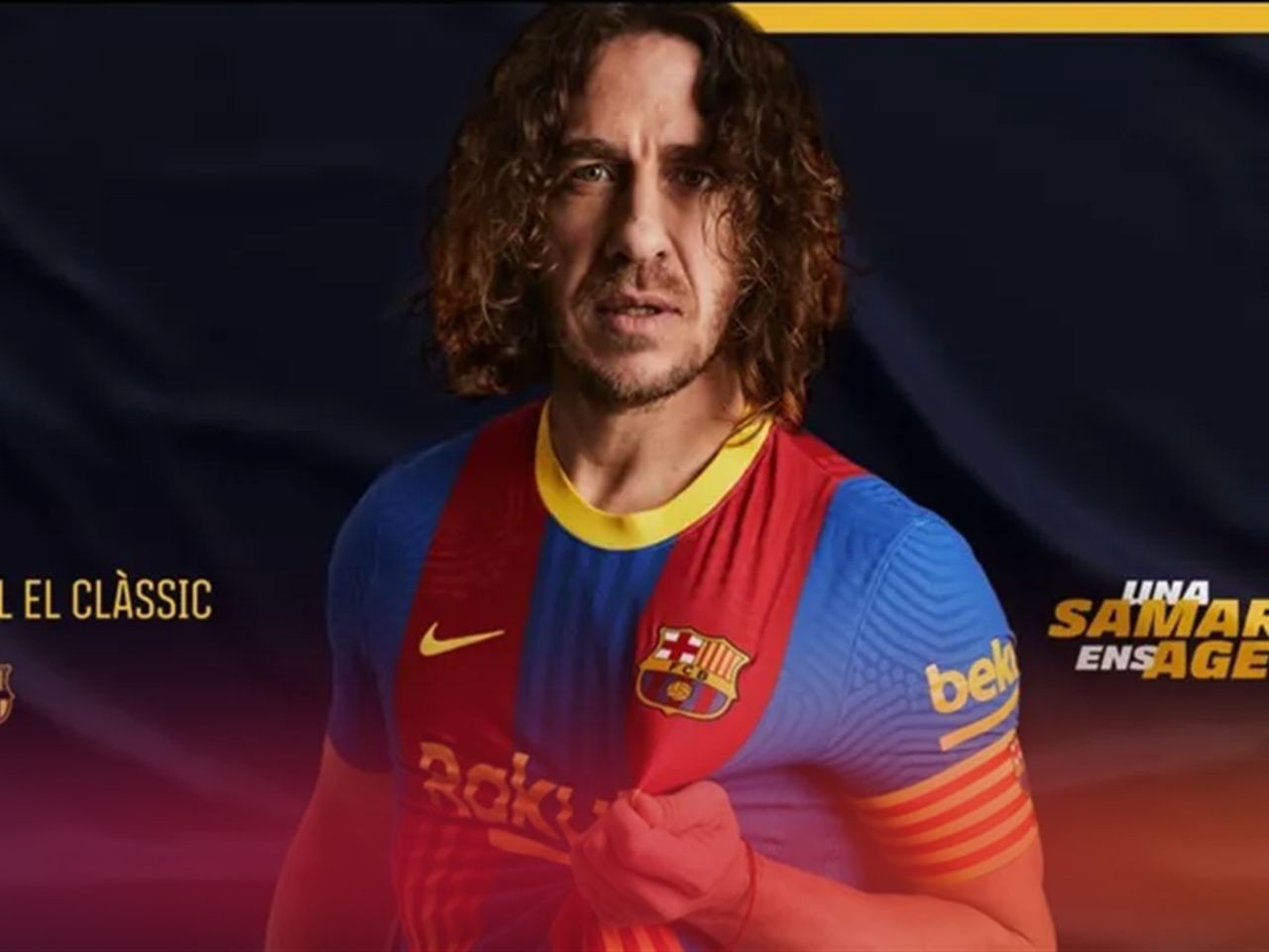 La Senyera Y Carles Puyol La Camiseta Que El Barca Lucira En El Bernabeu Eurosport Una camiseta de algodon a cotton vest; la senyera y carles puyol la camiseta