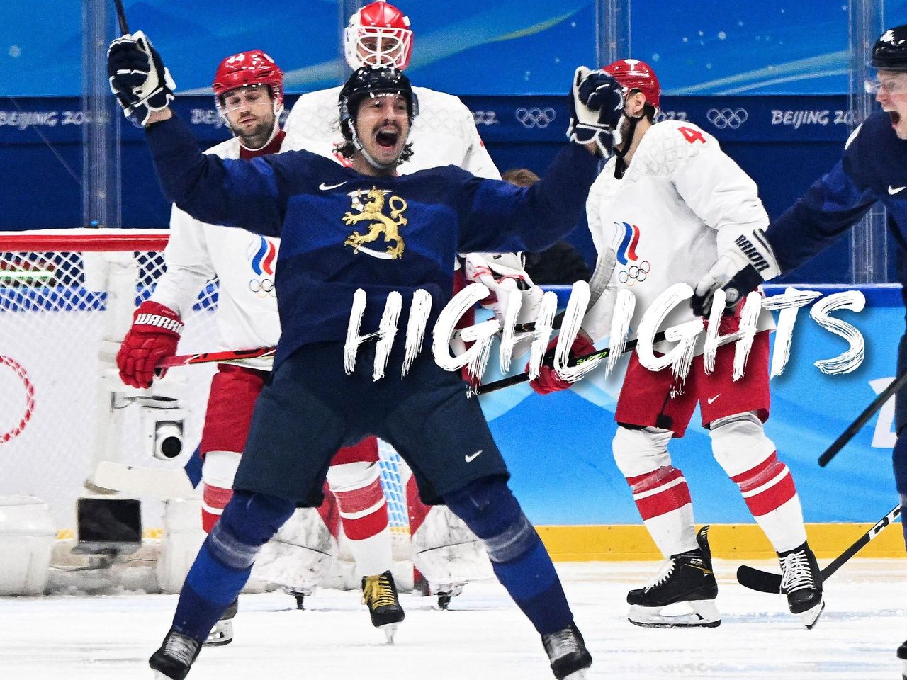 Olympia 2022 - Eishockey Finale der Männer um Gold zwischen Finnland und ROC - die Highlights - Eishockey Video