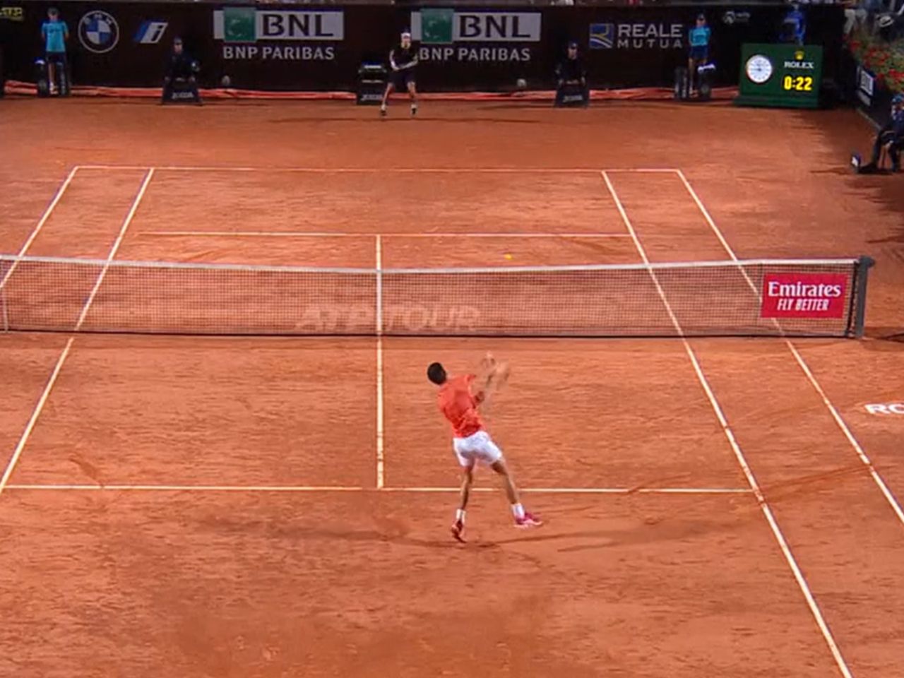 ATP Rom - Highlights Novak Djokovic stürmt gegen Casper Ruud ins Finale und feiert 1000