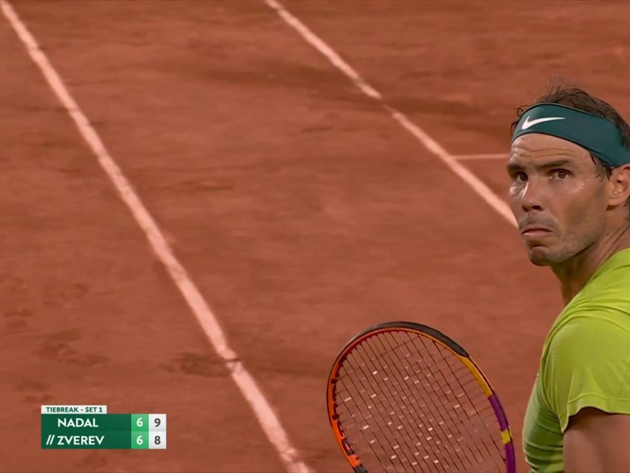 Nailed it! - Stunning winner seals first set for Rafael Nadal after Alexander Zverev early dominance at French Open - Tennis video