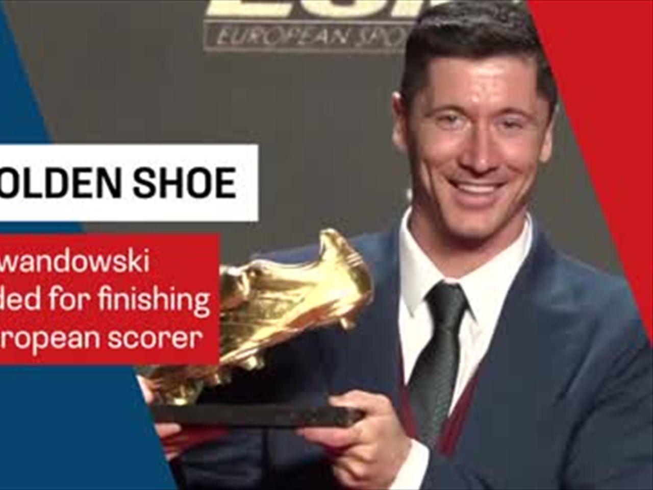 Robert Lewandowski crowned European Golden Shoe winner