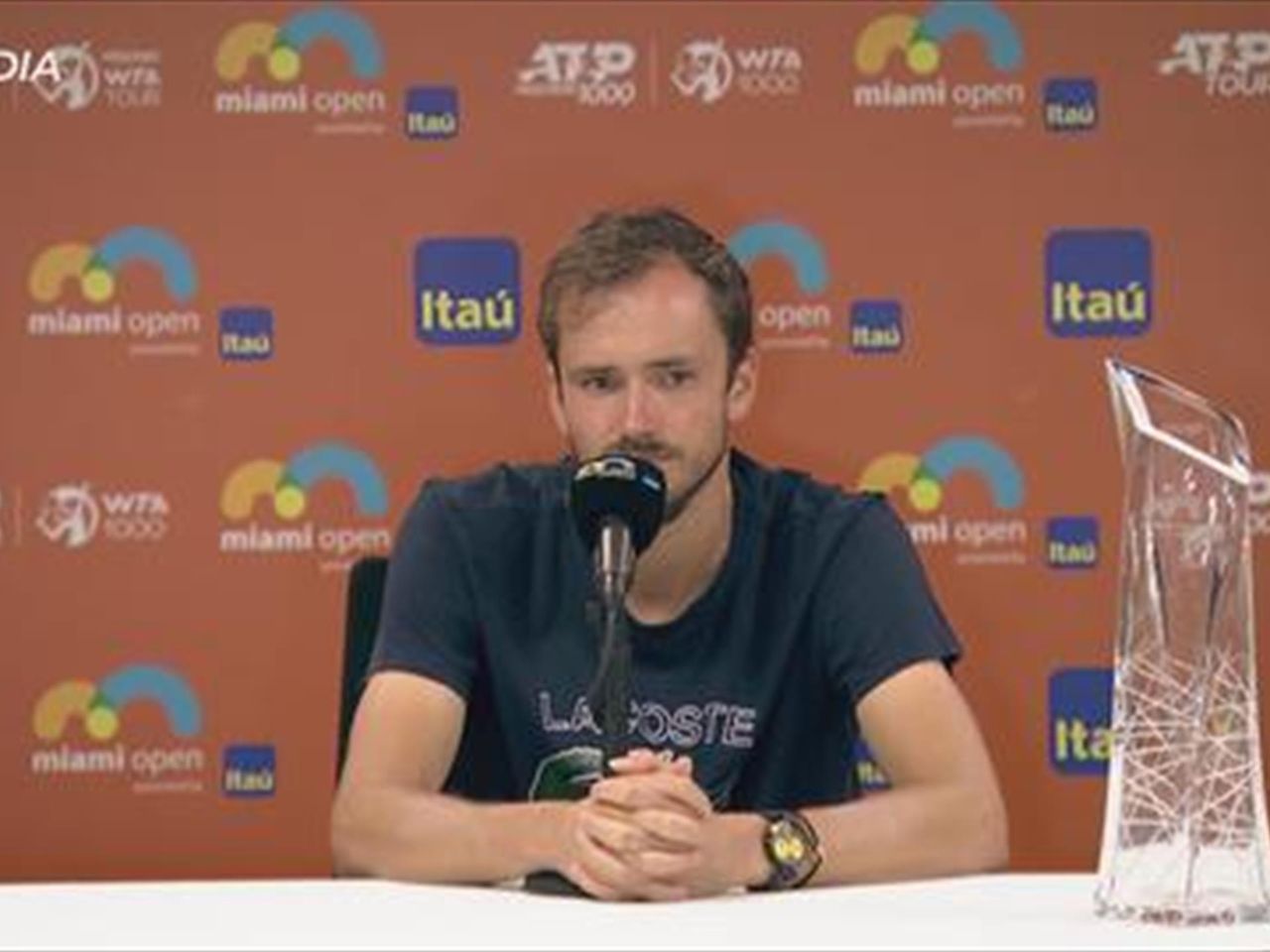 Daniil Medvedev really happy about return to Wimbledon in summer after triumph at Miami Open - Tennis video