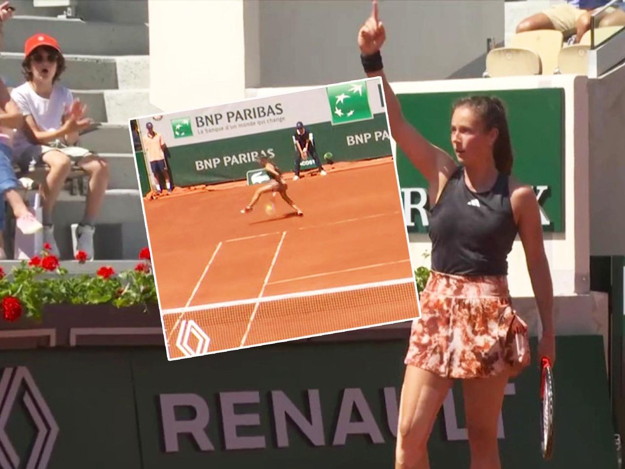 French Open 2023 Daria Kasatkina with an utterly outrageous tweener winner - Tennis video