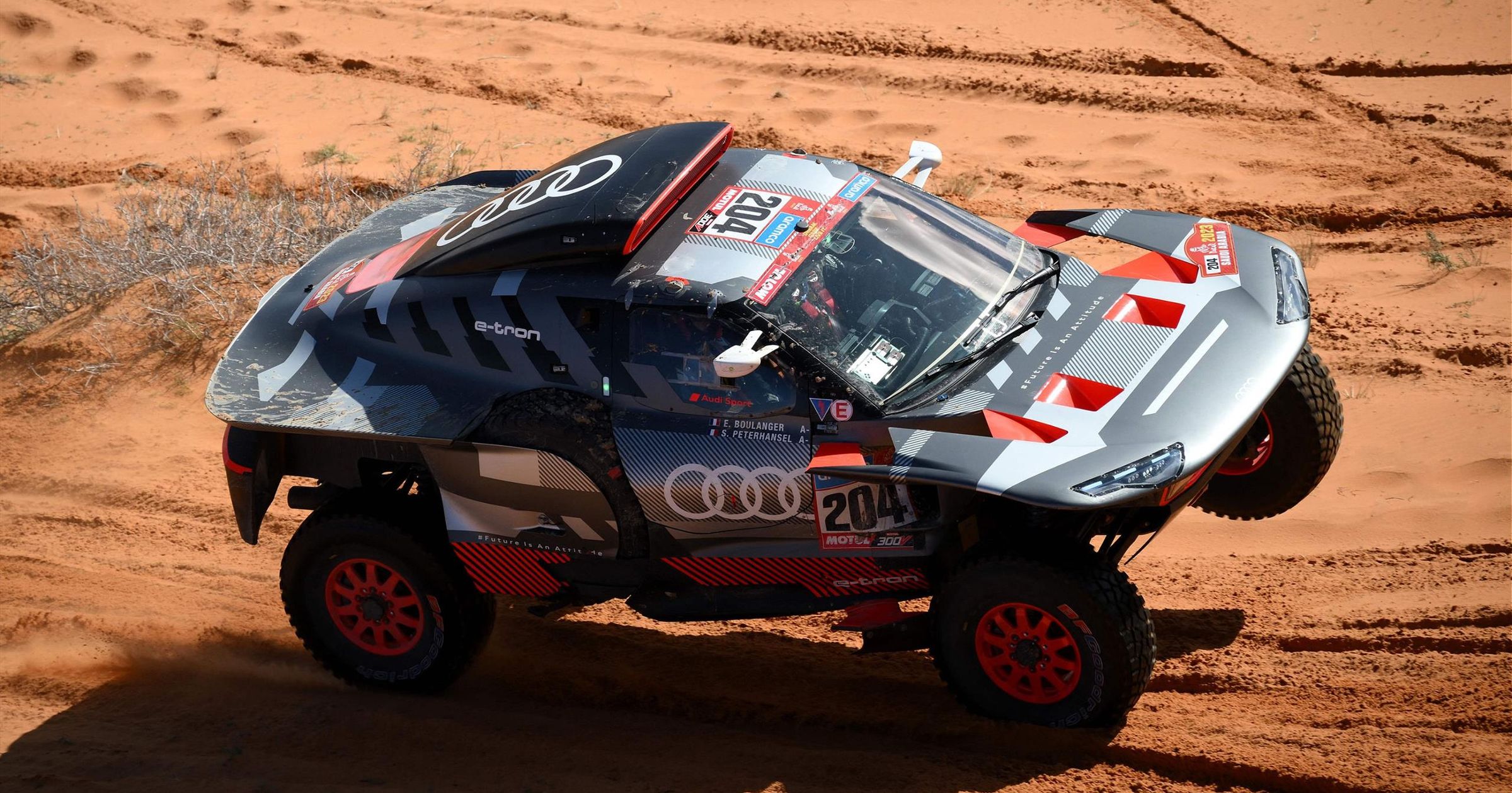 SPARK, AUDI RS Q e-tron #204 Rallye Dakar 2023 S.PETERHANSEL