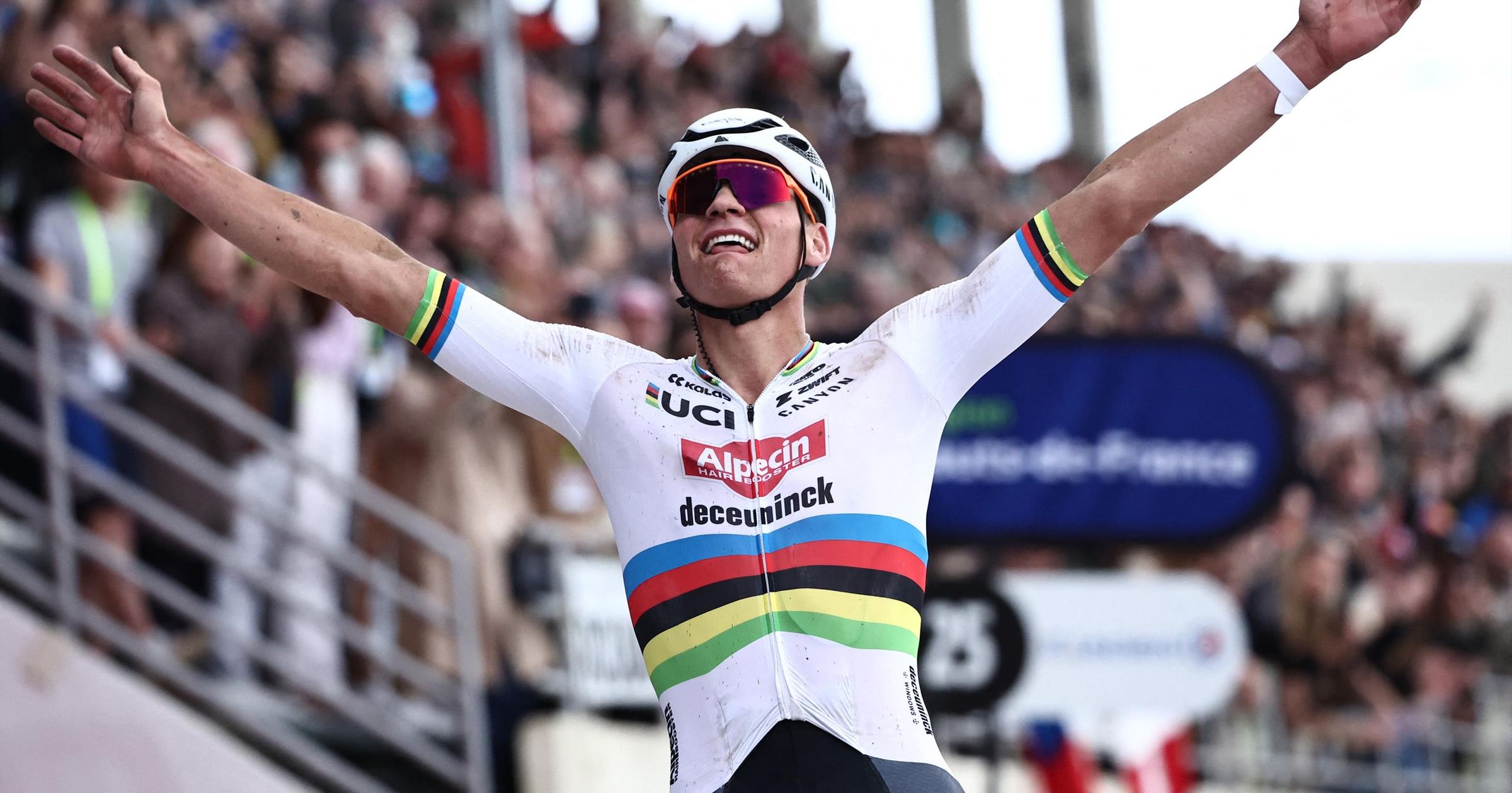 Mathieu van der Poel vince la Parigi-Roubaix dopo un attacco di 60 km ...