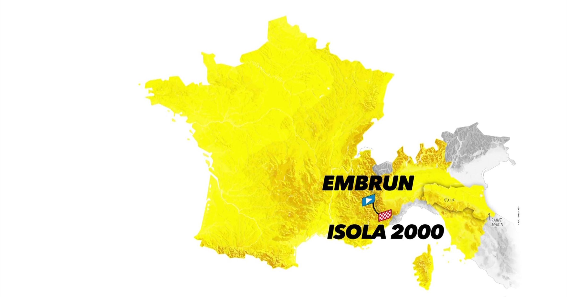 Tour de France: Stage 19 profile and route map: Embrun - Isola 2000 ...