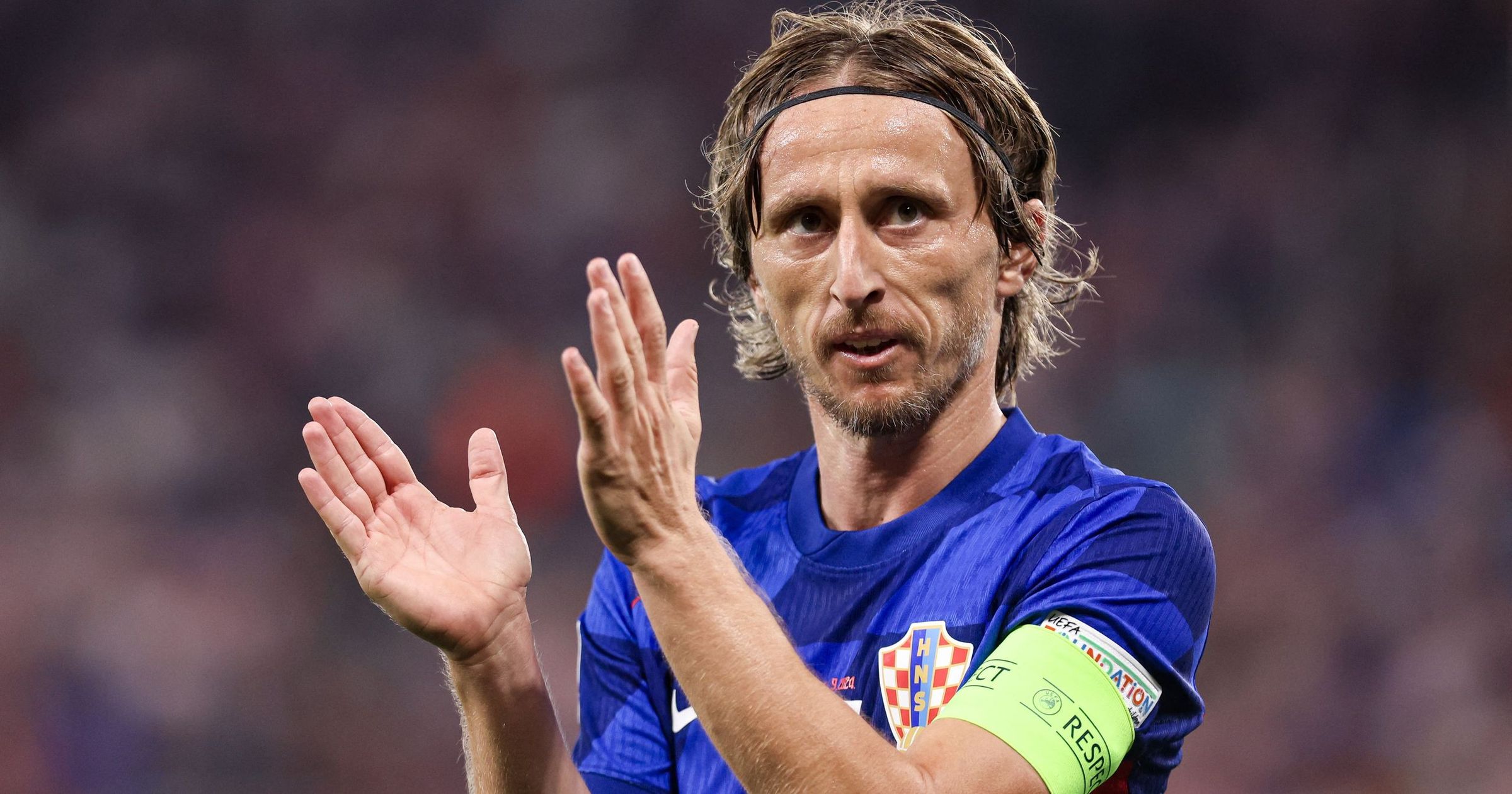 Liga Narodów 2024/2025. Luka Modrić po meczu Chorwacja - Polska - Eurosport