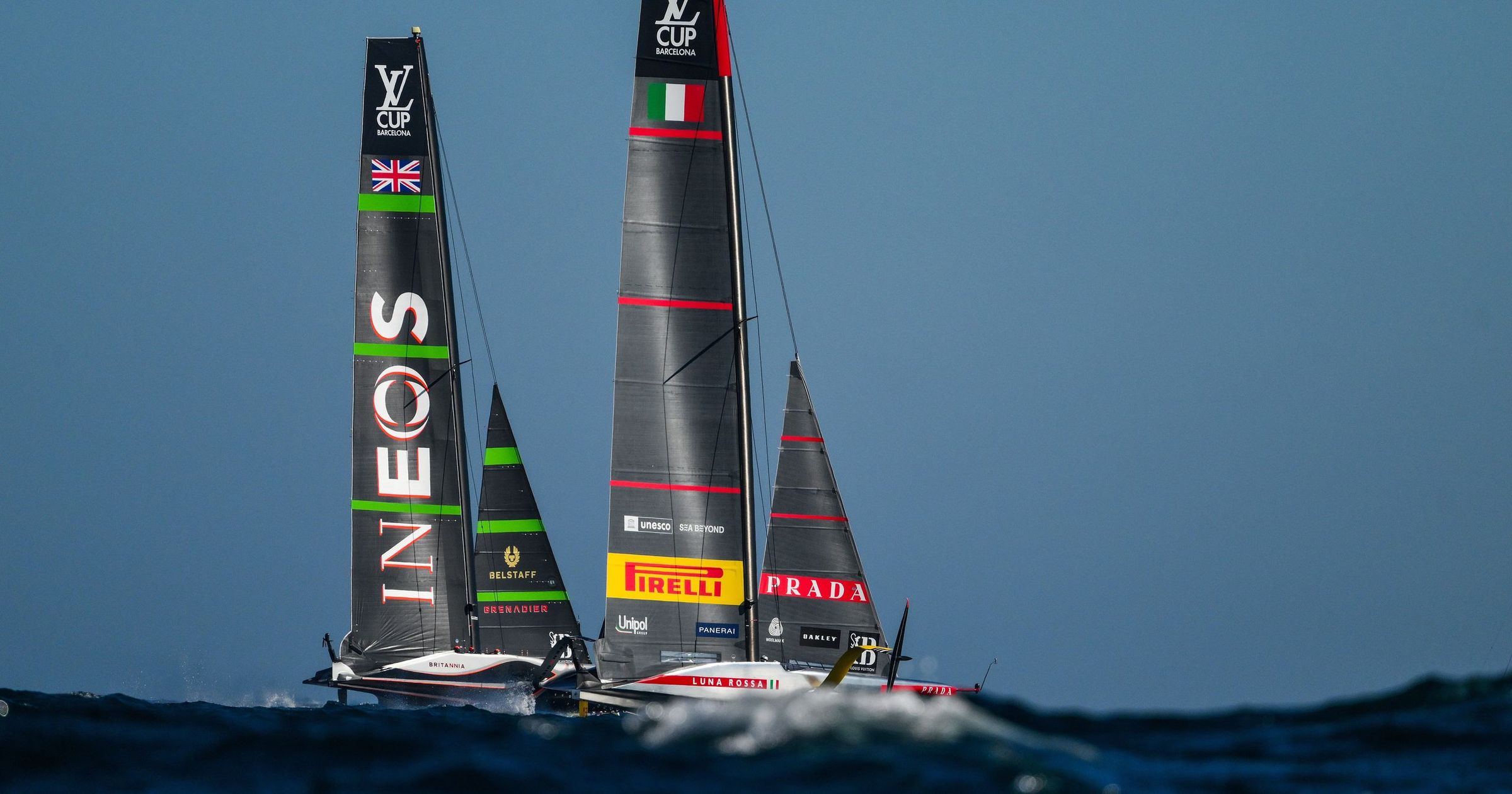 Louis Vuitton Cup final Ineos Britannia and Luna Rossa Prada Pirelli