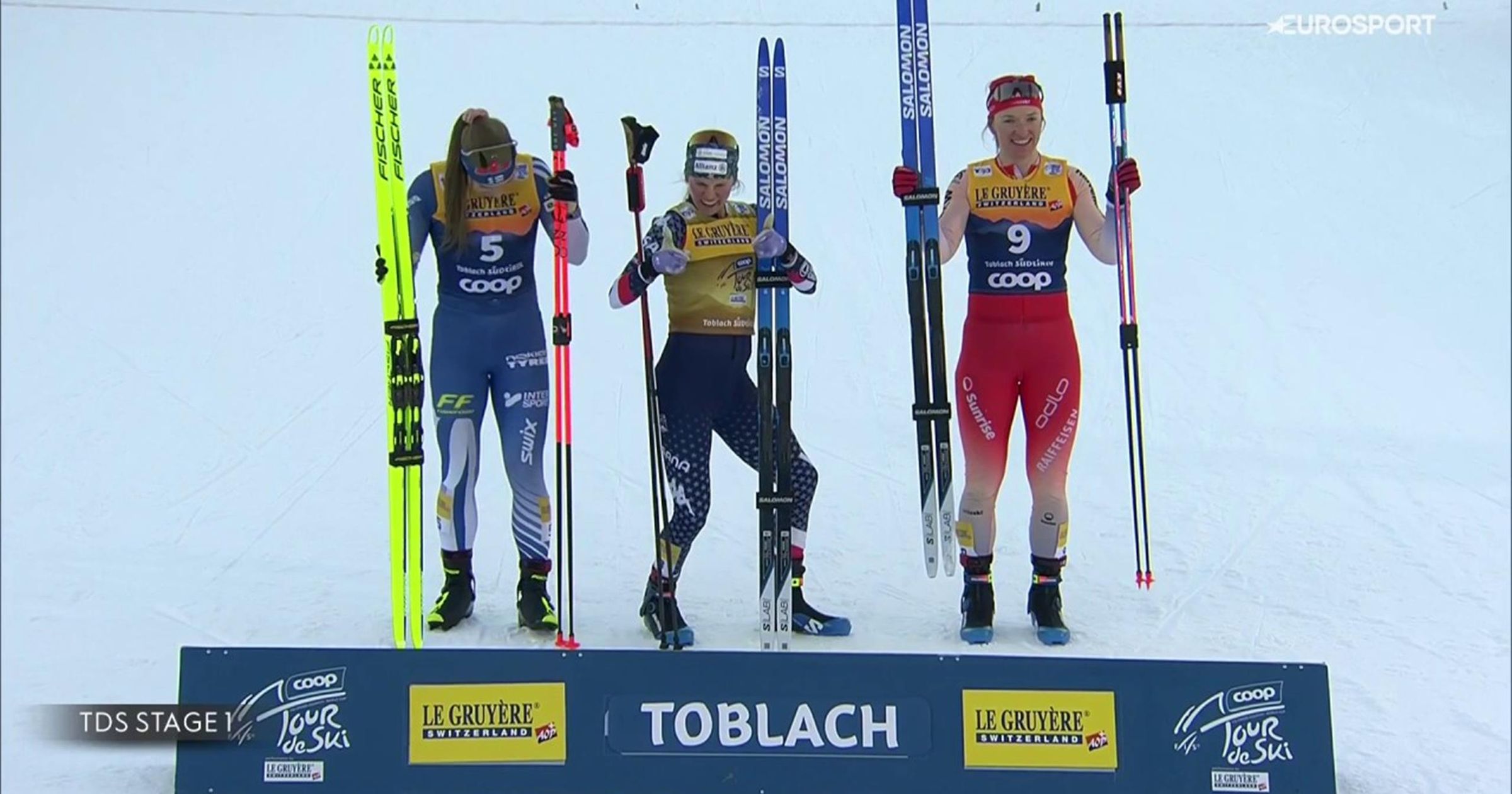 Diggins három év után ismét sprintet nyert, győzelemmel kezdte a Tour de Skit