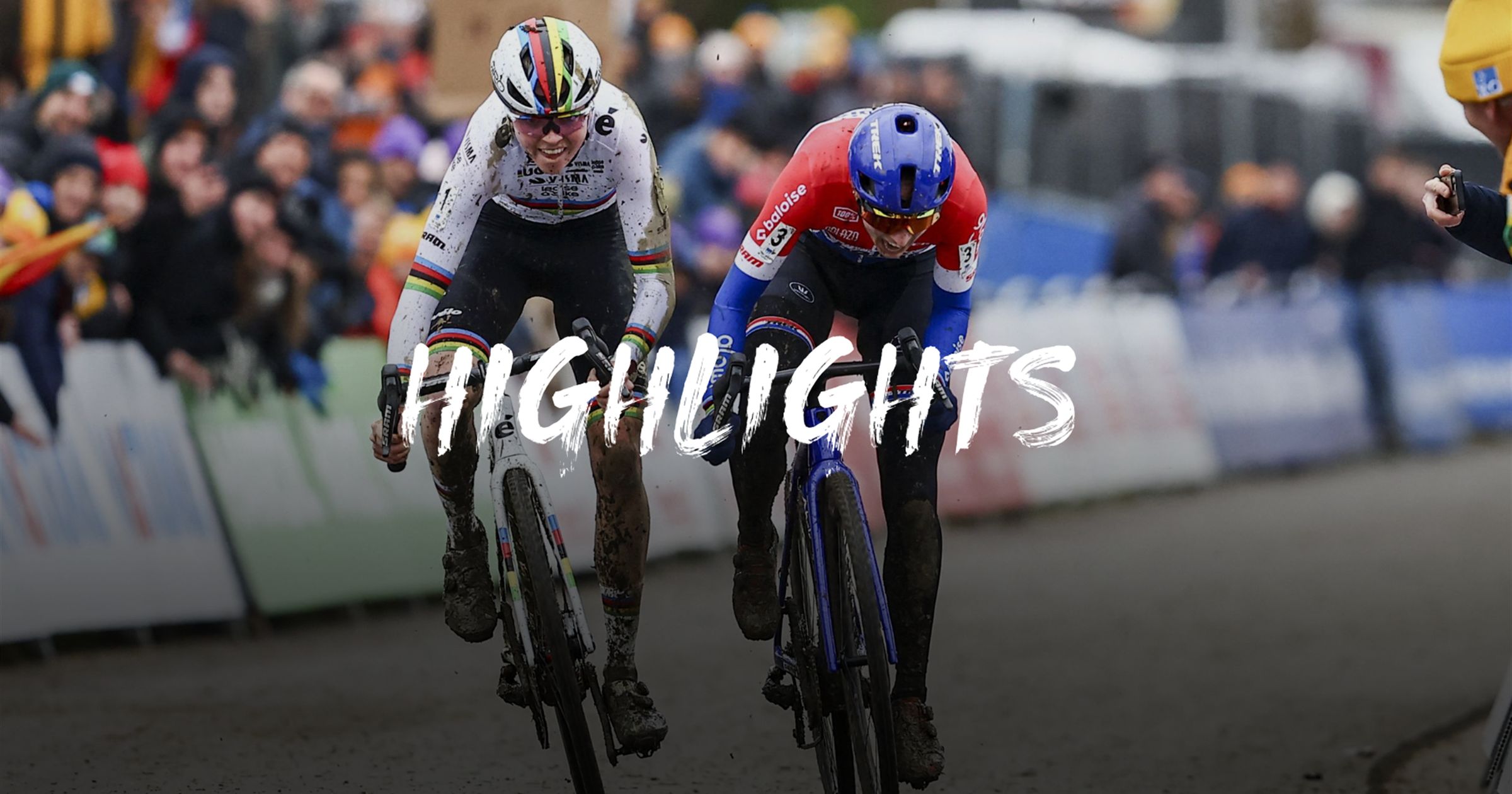 Highlights: Finale furioso bei Frauen-Rennen in Baal -  Fem van Empel schlägt Lucinda Brand - Cyclocross Video - Eurosport