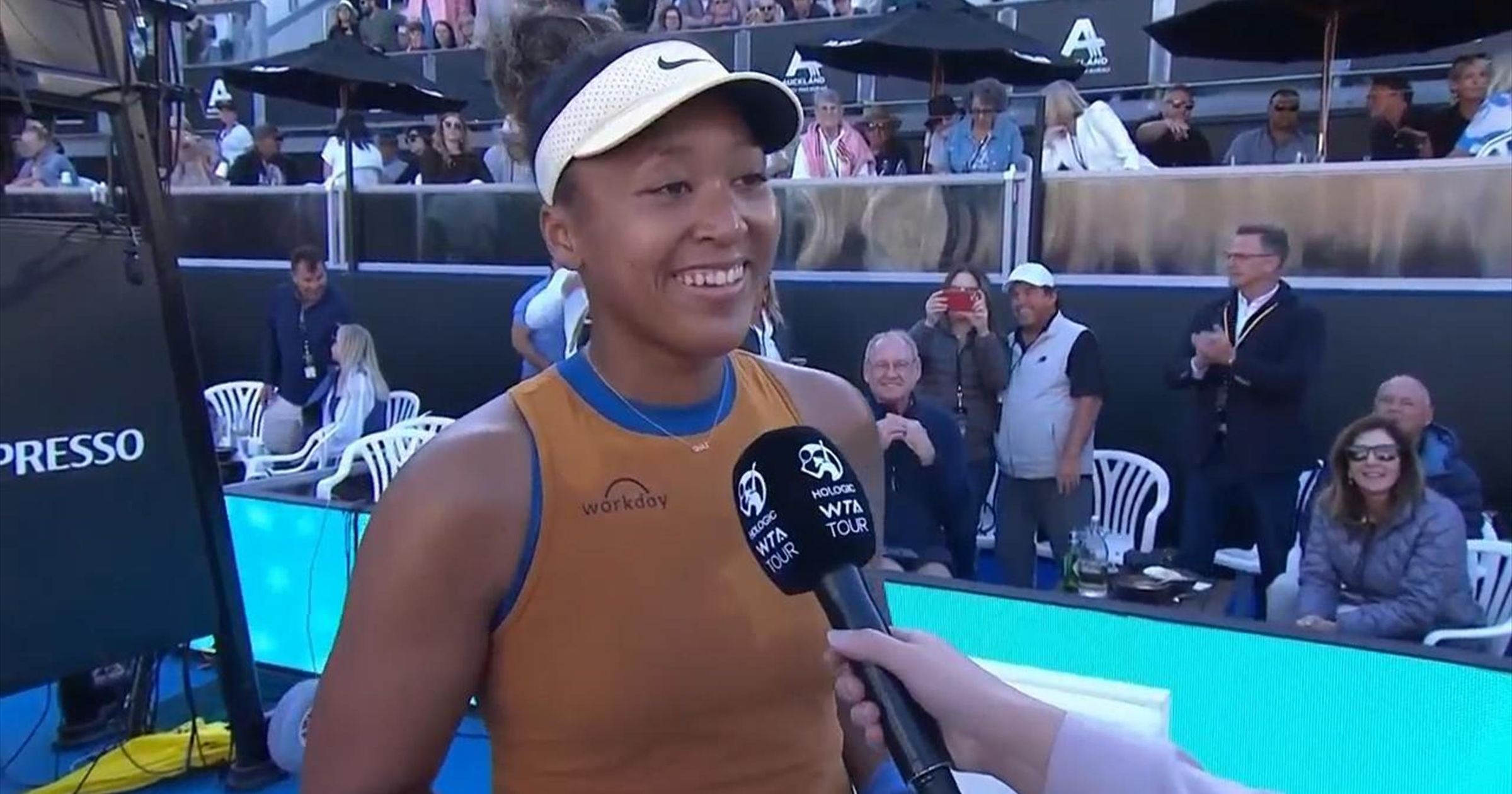 Naomi Osaka delighted to make Auckland Classic final, appearing in first WTA final since becoming a mother - Tennis video - Eurosport