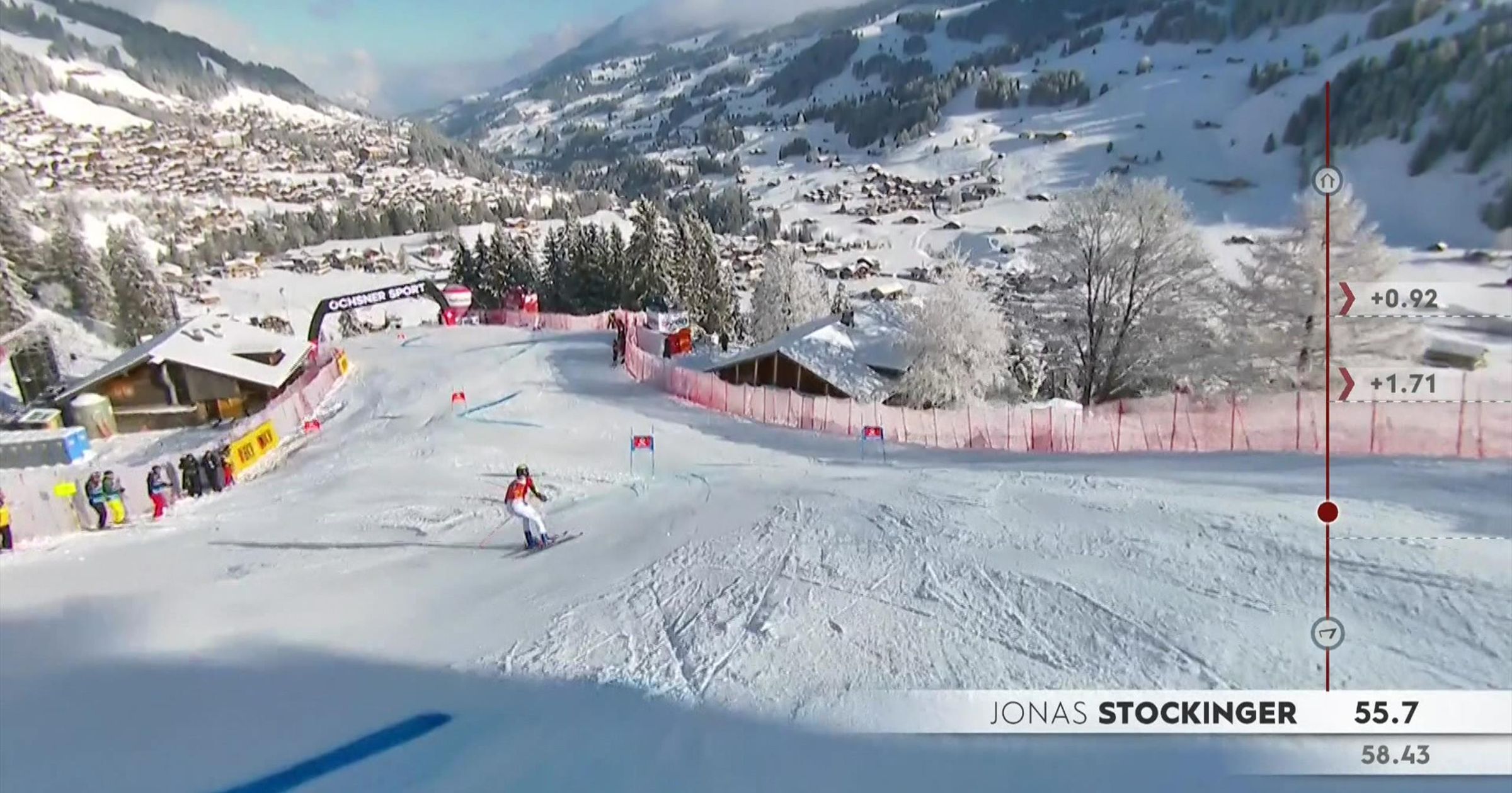 Éppen a tévéközvetítést vette, miközben lezuhant egy drón Adelbodenben