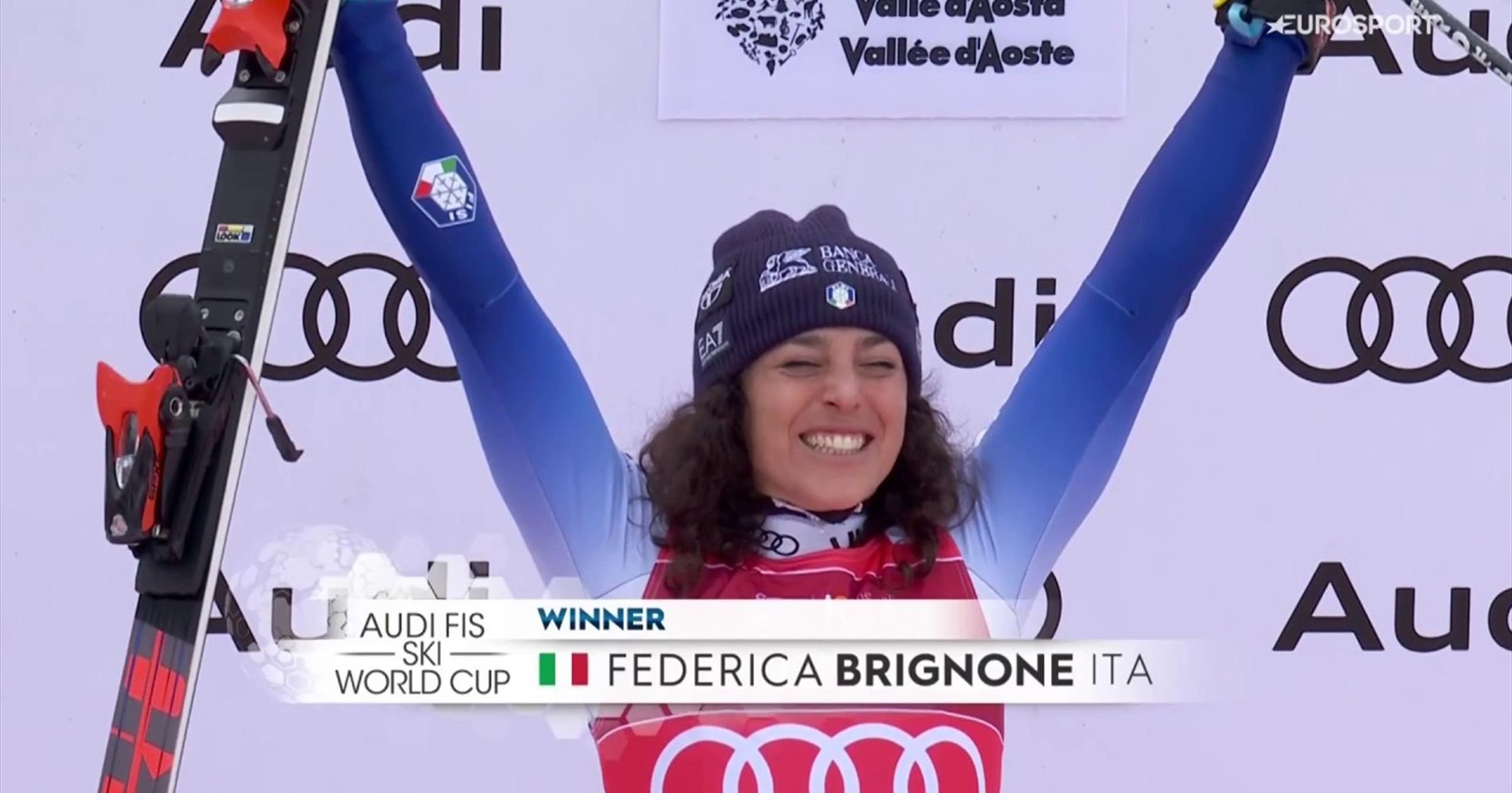 Olasz örömünnep: Federica Brignone meghódította a saját hegyét, övé a második super-G