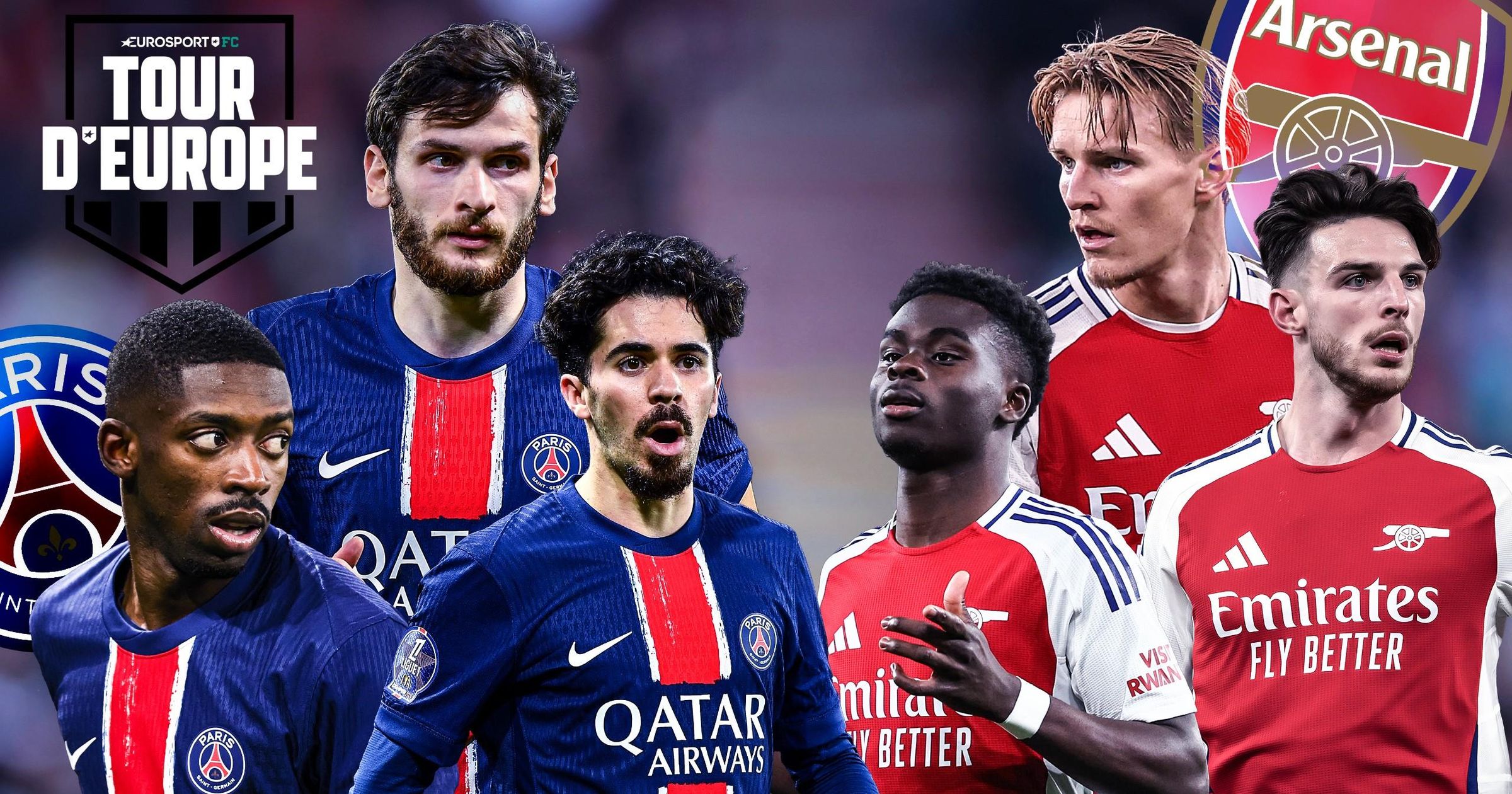 Ligue des champions - Arsenal - Paris Saint-Germain - "En Angleterre, on voit le PSG favori" - Football video - Eurosport