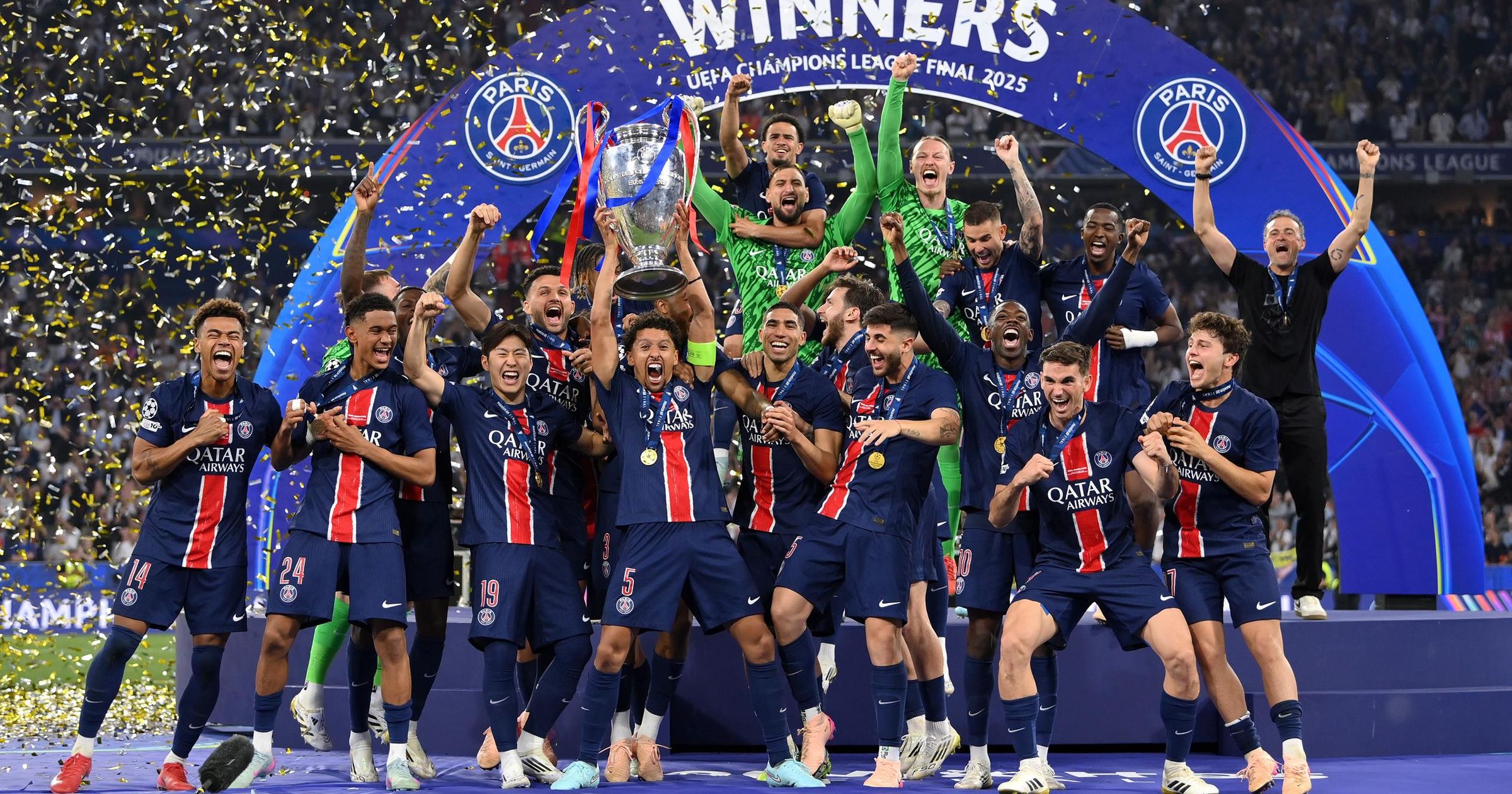 Kiütéses győzelemmel szerezte meg története első BL-trófeáját a PSG