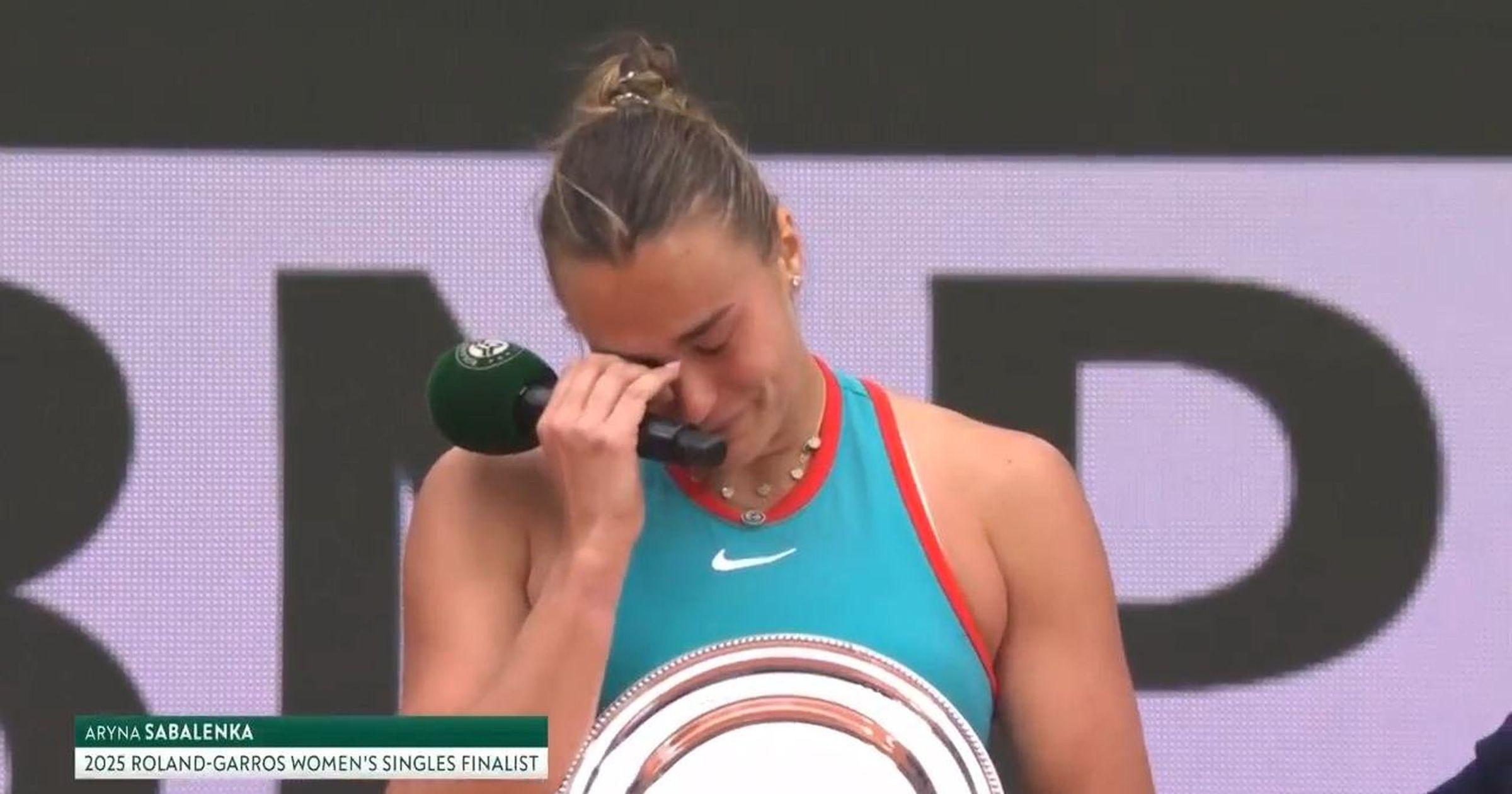 Ezúttal nincsenek viccek és beszólások: Sabalenka nem tudta visszatartani könnyeit a veresége után