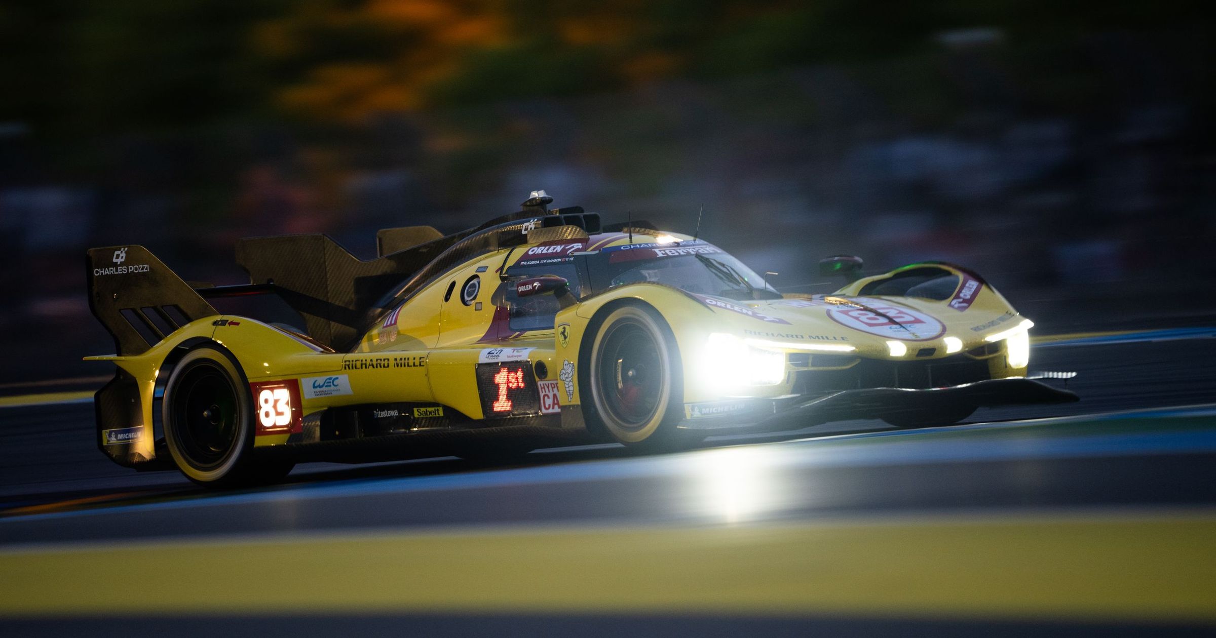 24 Ore di Le Mans 2025: dopo otto ore la Ferrari #83 di Kubica comanda ...