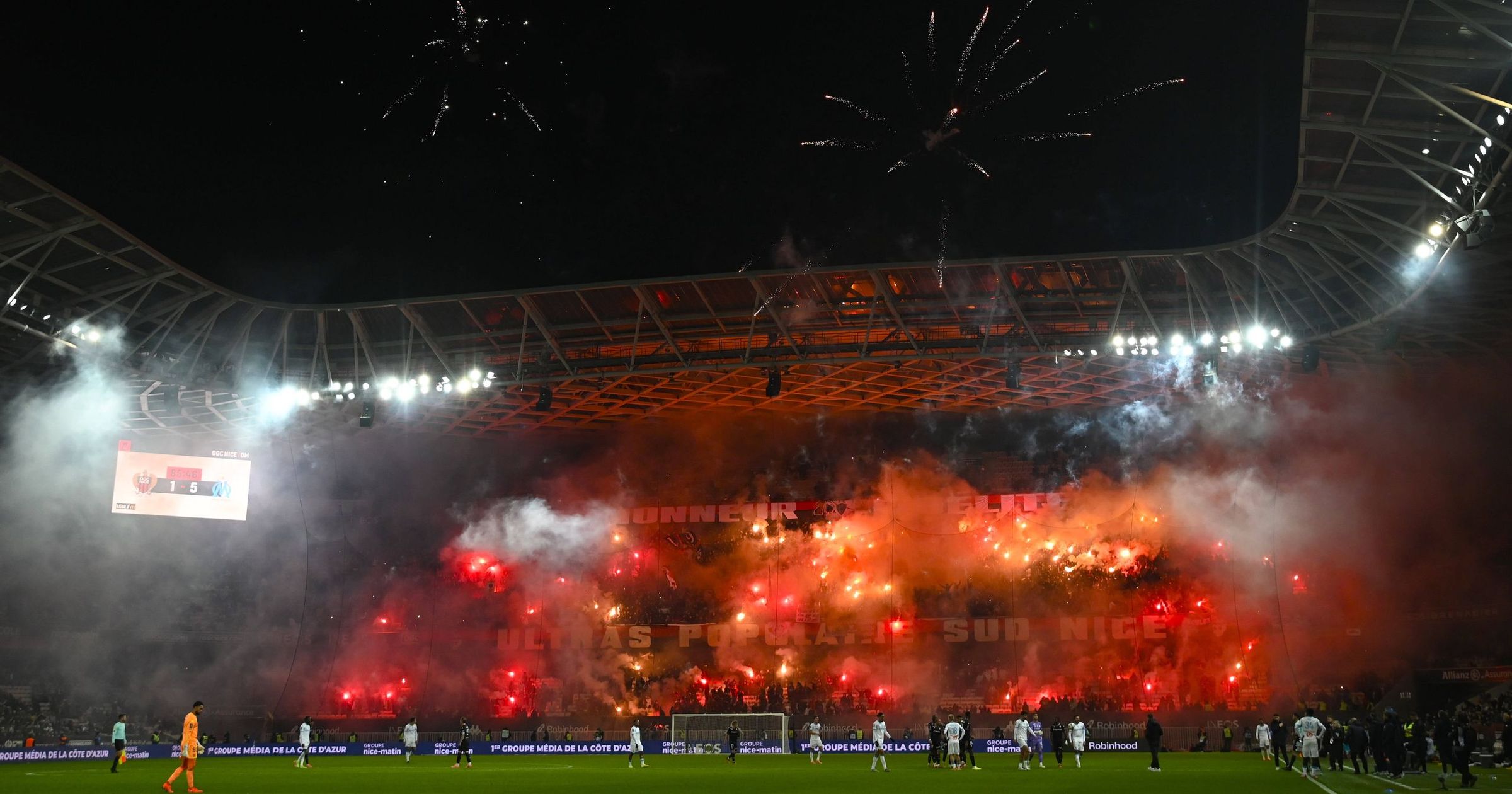 Un match à huis clos pour Nice après les incidents contre l'OM