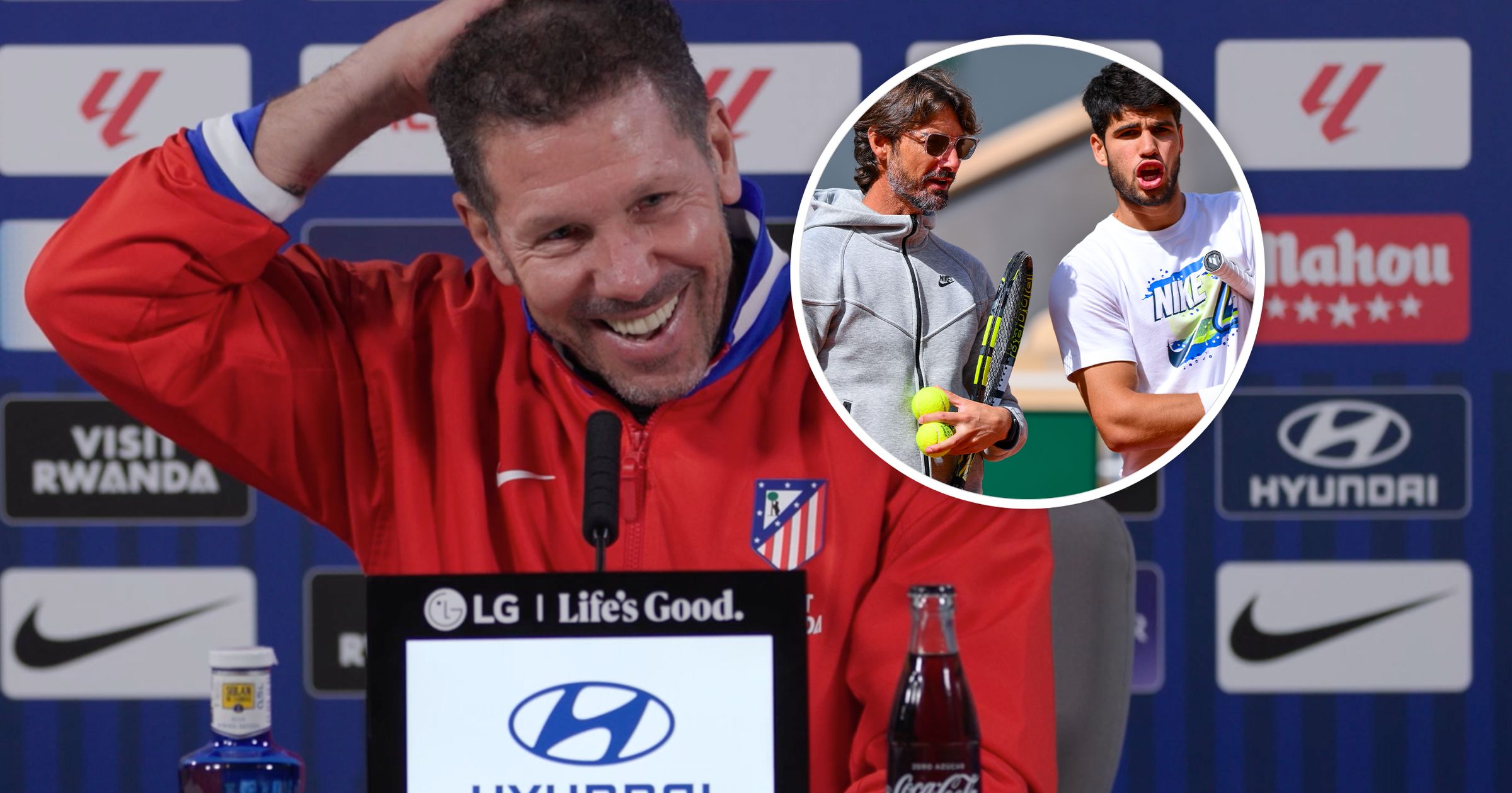 LaLiga 2025-26 | Simeone, preguntado en rueda de prensa antes del Girona... ¡por la ruptura entre Juan Carlos Ferrero y Carlos Alcaraz! - Football video - Eurosport