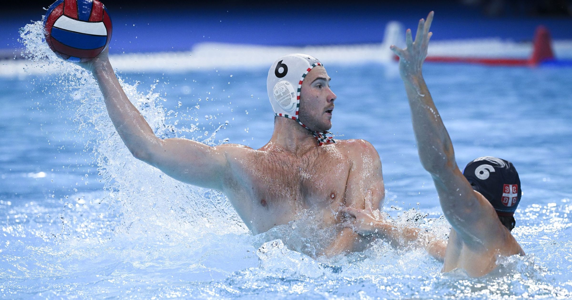 A magyar férfi vízilabda-válogatott az Európa-bajnokságon még veretlen Spanyolország ellen, ki-ki meccs következik az elődöntőért Kép