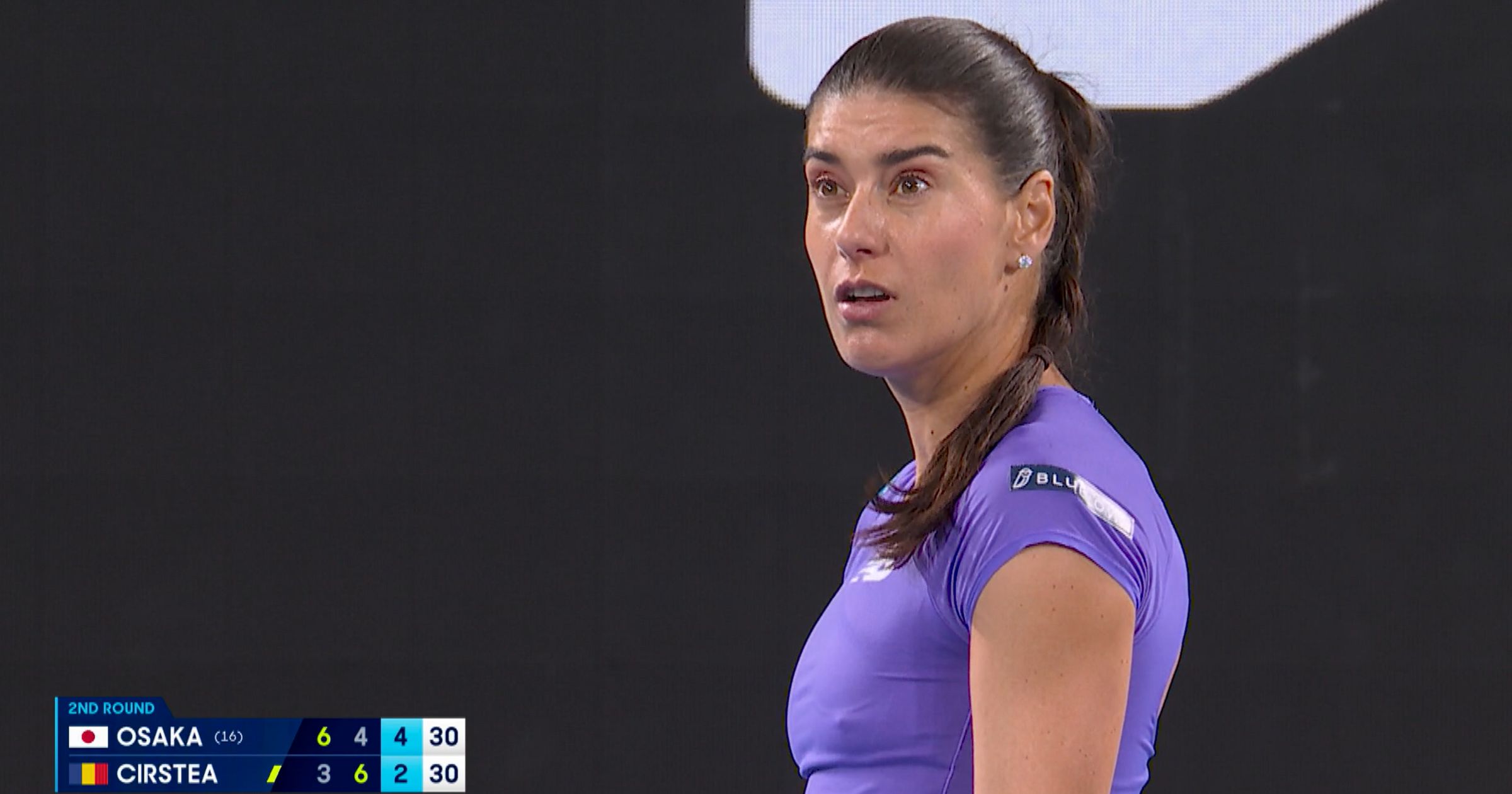 Cirstea interpelle l'arbitre : "Est-ce OK, de dire 'come on' entre les points ?" 