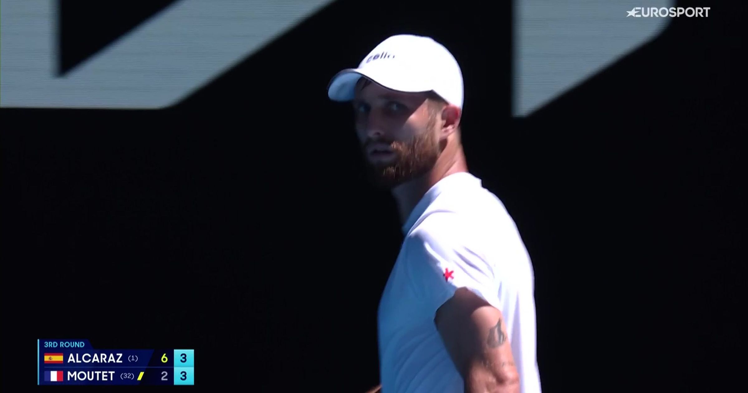 Moutet, le debreak qui lance le duel dans le 2e set