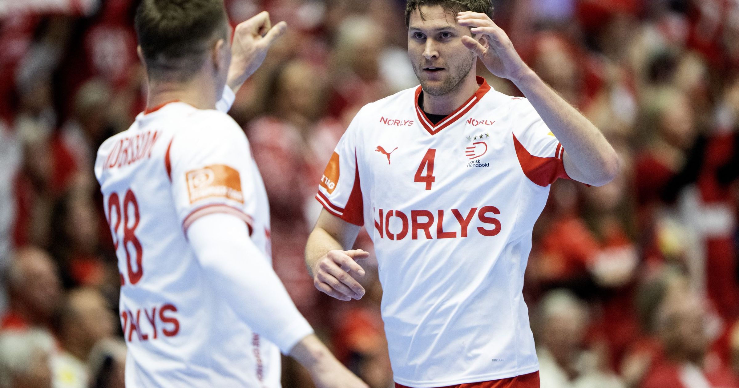 Az olimpiai és világbajnok Dánia Németország ötgólos legyőzésével jutott be elsőként a férfi kézilabda Európa-bajnokság elődöntőjébe Kép