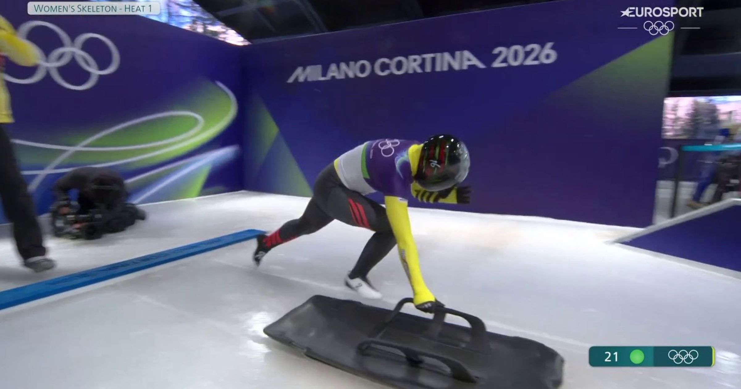 Kim Meylemans kent redelijke start bij skeleton - eindigt eerste run in ...