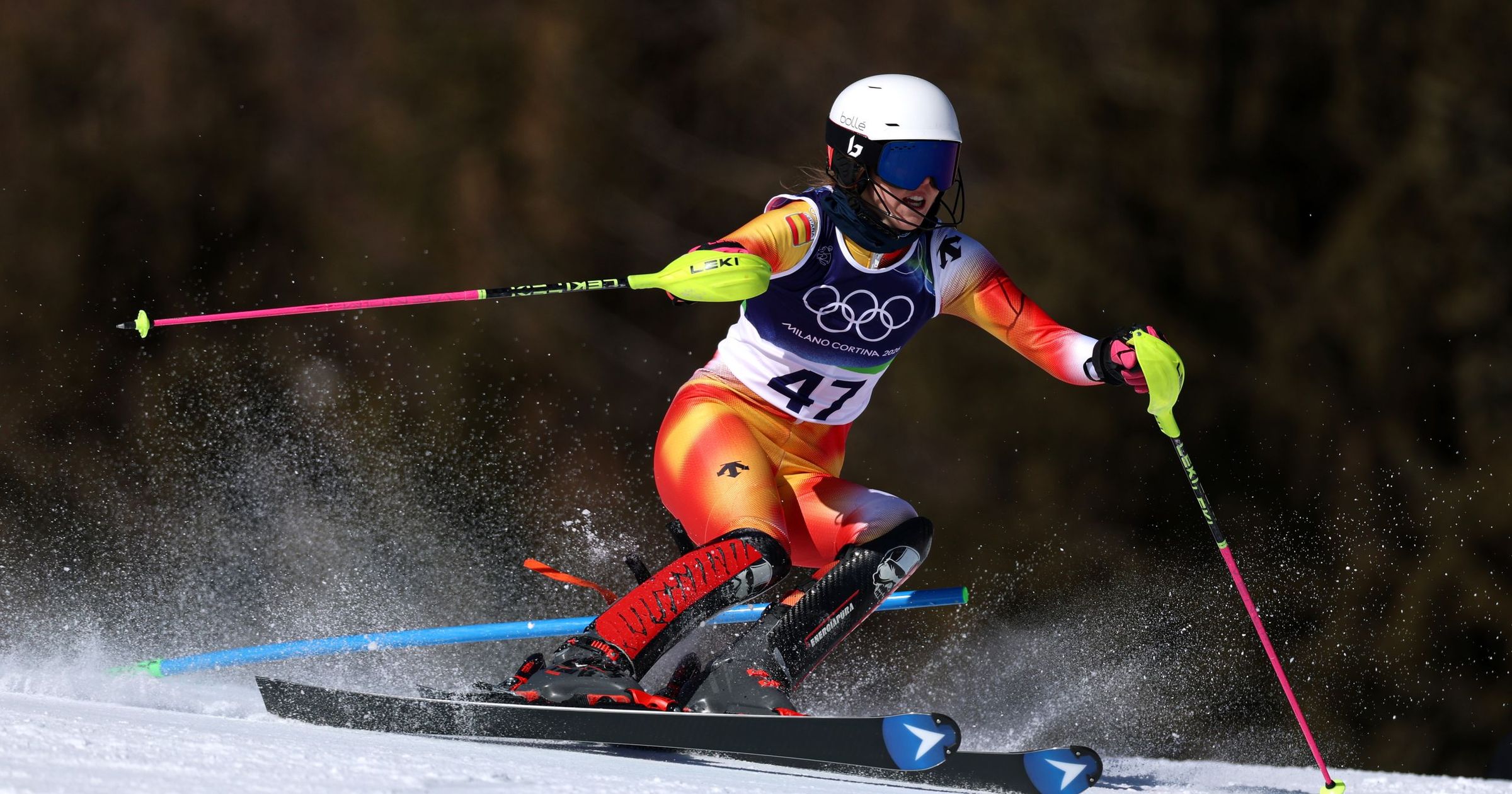 Arrietta Rodríguez debuta en unos Juegos con una notoria bajada en la primera manga del eslalon