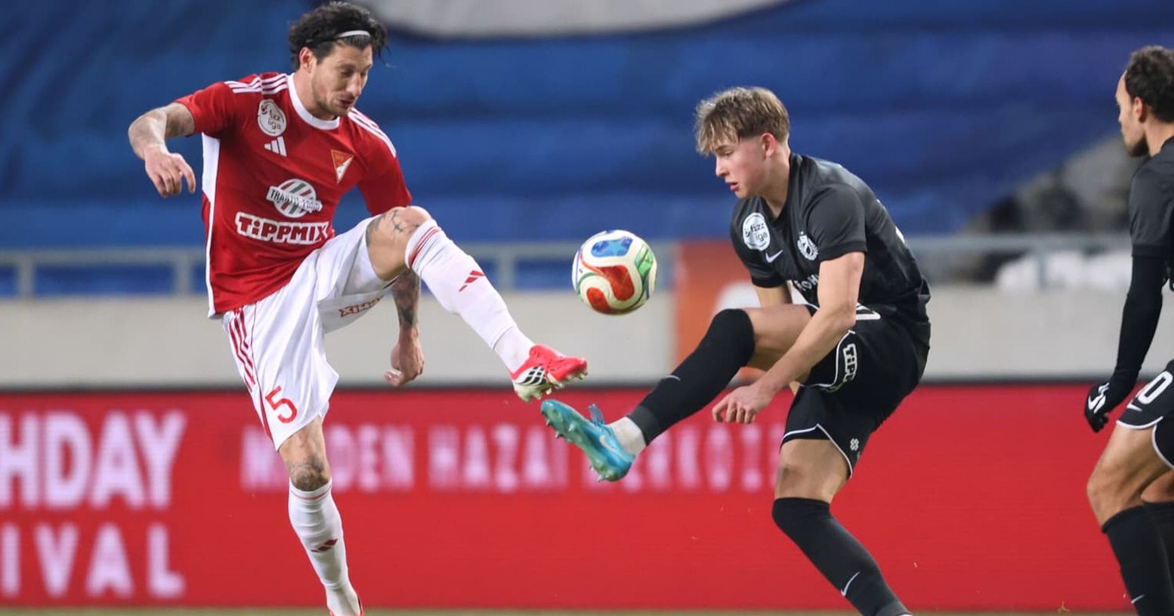 Hiába vezetett két góllal a Debrecen, az MTK egy percen belül egyenlített Kép