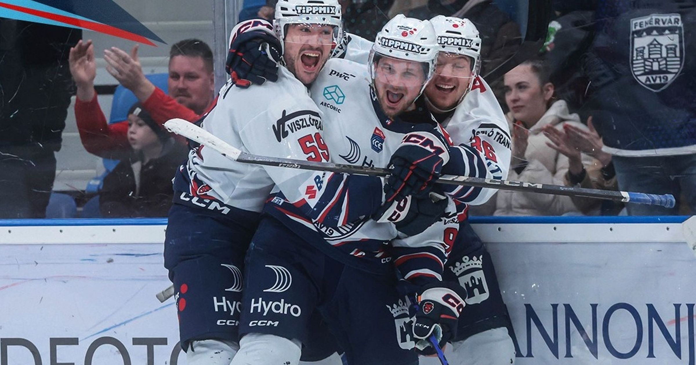 A hajrában egyenlítő Fehérvár jutott tovább, az FTC nem az osztrák jégkorongliga rájátszás-selejtezőjébe Kép