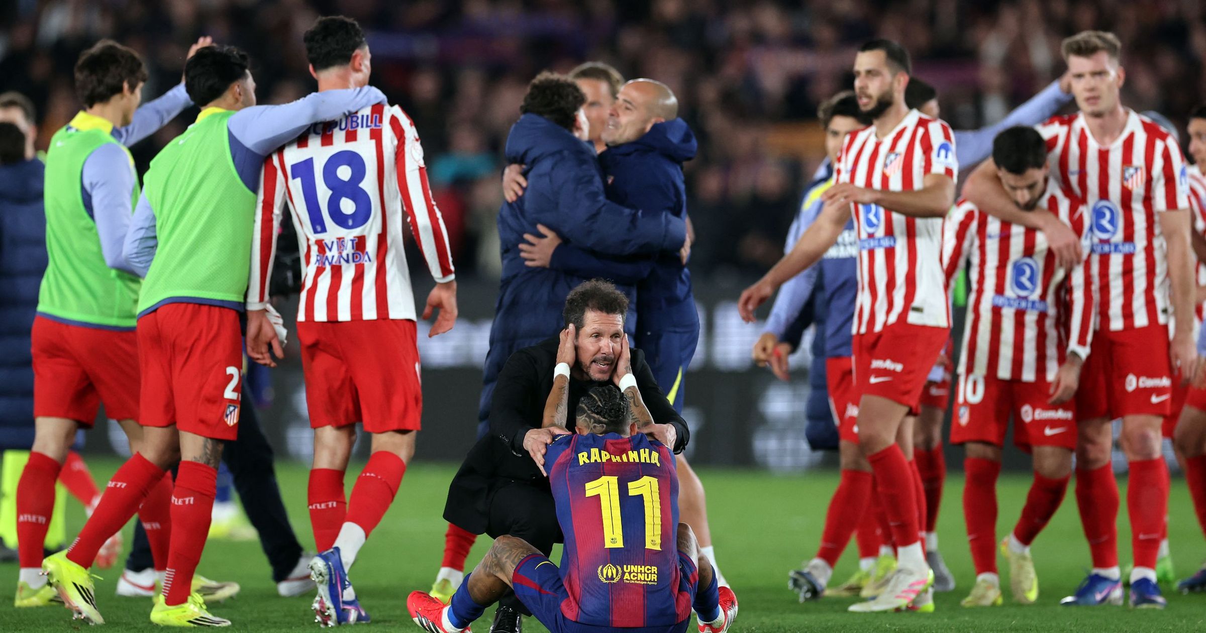 A Barcelona hiába győzte le három góllal az Atlético Madridot, nem jutott be a Király-kupa döntőjébe, mert az első mérkőzést 4-0-ra bukta el Kép