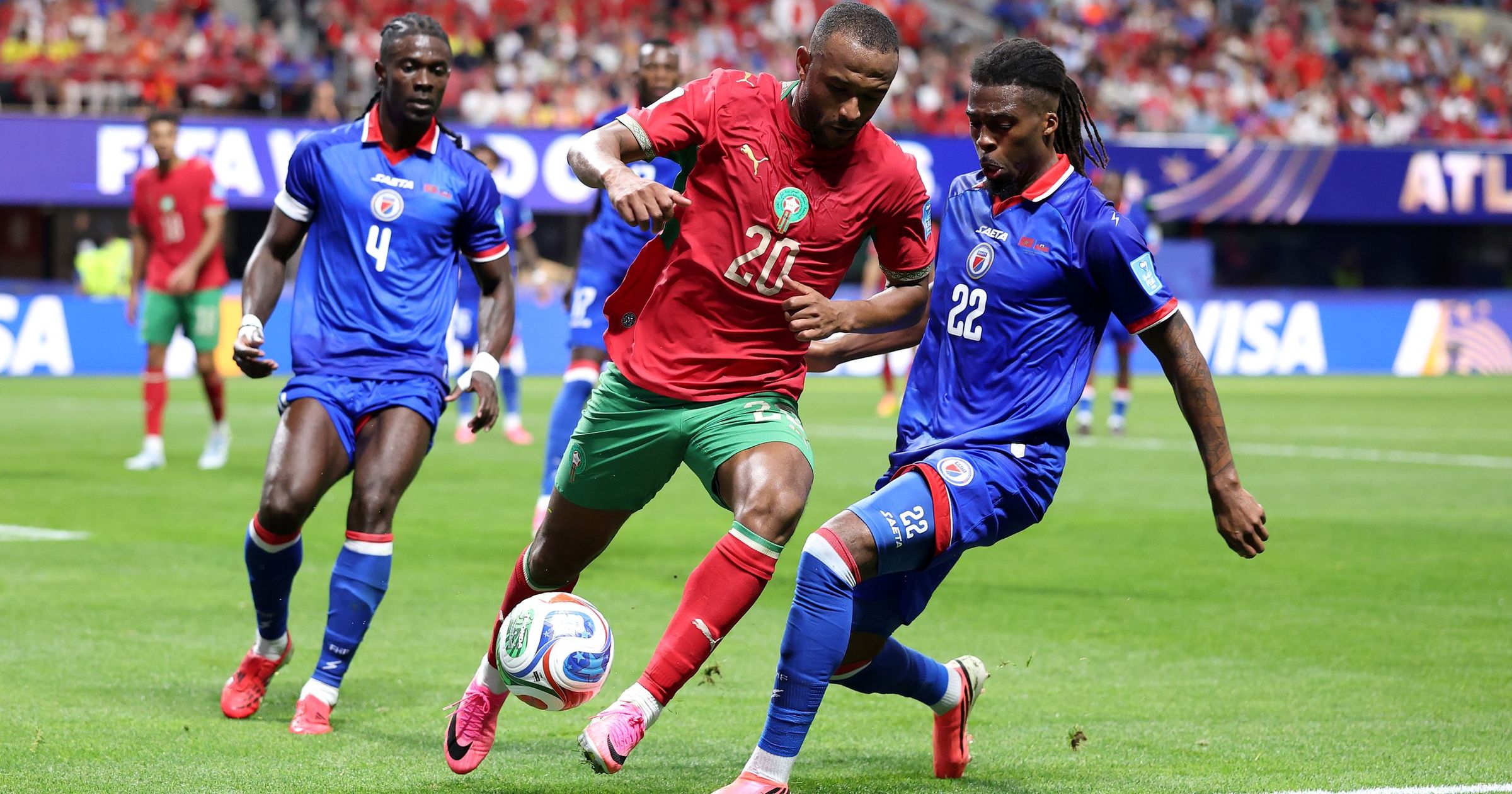 Le Maroc bousculé par Haïti mais vainqueur 4-2 et qualifié pour les 16es de finale