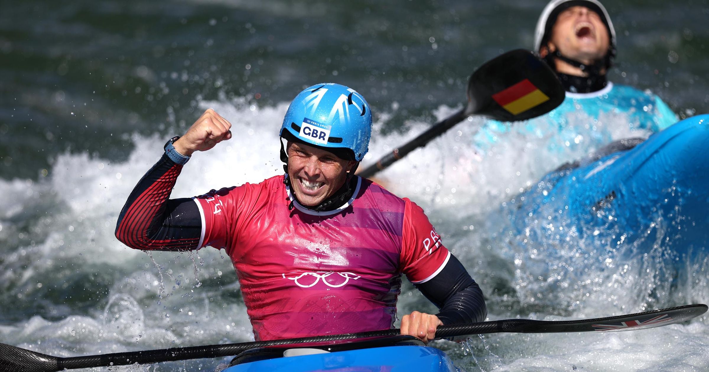 Paris 2024 Watch dramatic finish as Team GB's Joe Clarke takes silver in kayak cross final