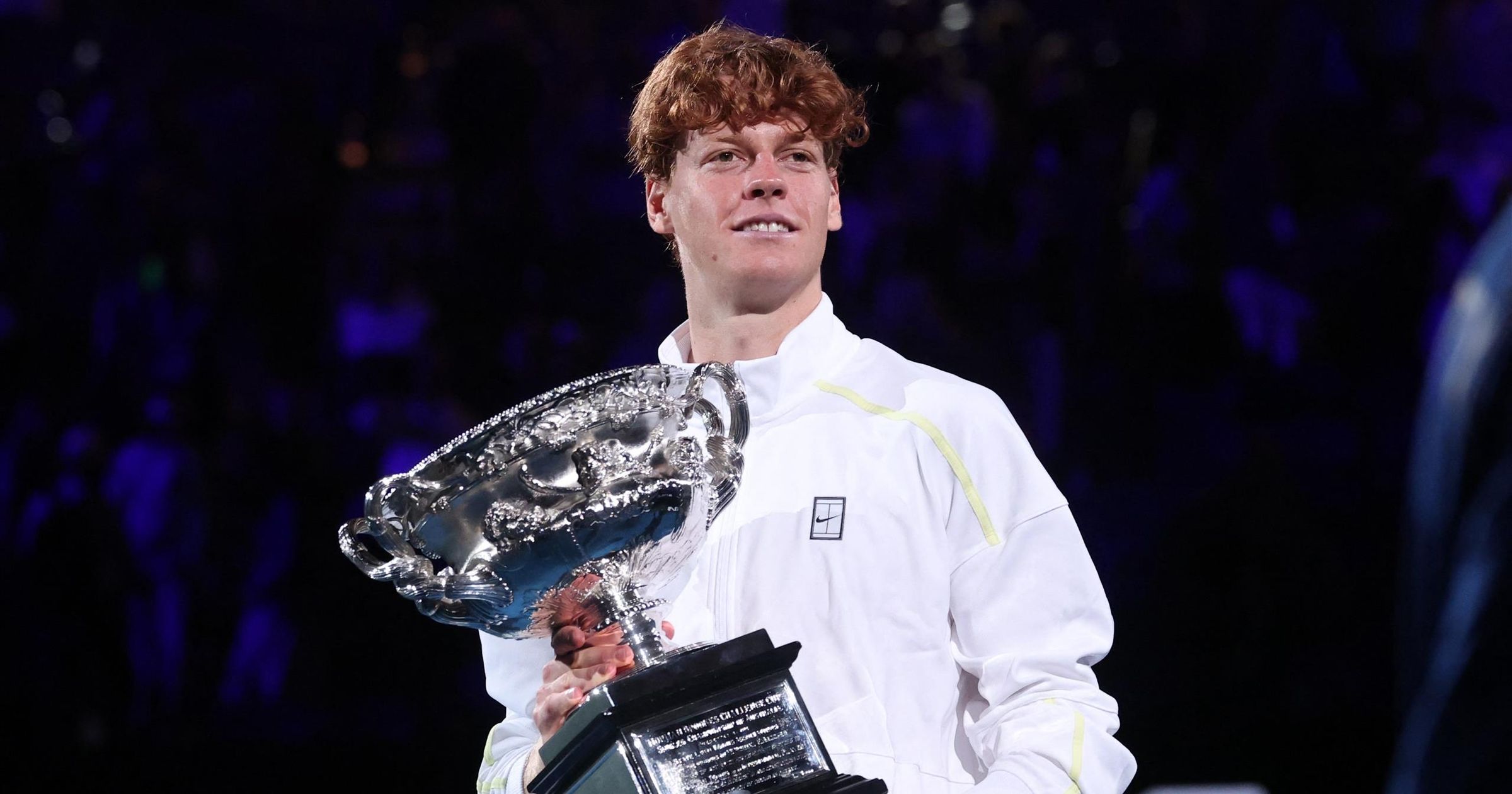 Jannik Sinner győzelmi beszéde és a ceremónia, ahol átvette az Australian Open-trófeát