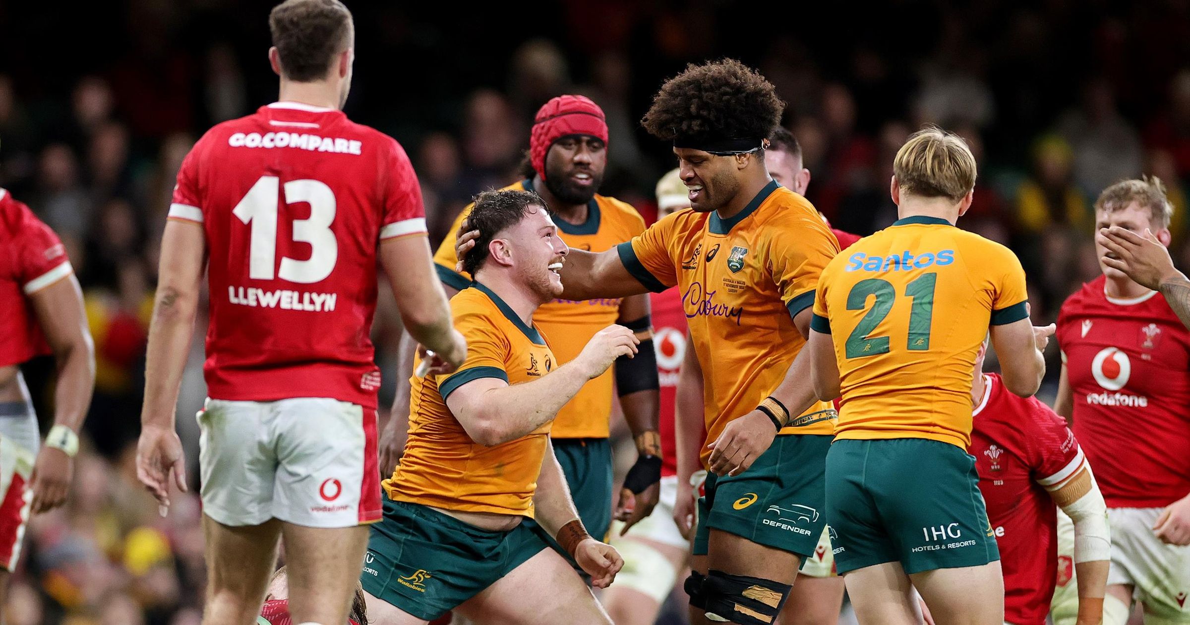 Faessler, Wright hit hat-tricks as Wallabies pile more misery on Wales with big win
