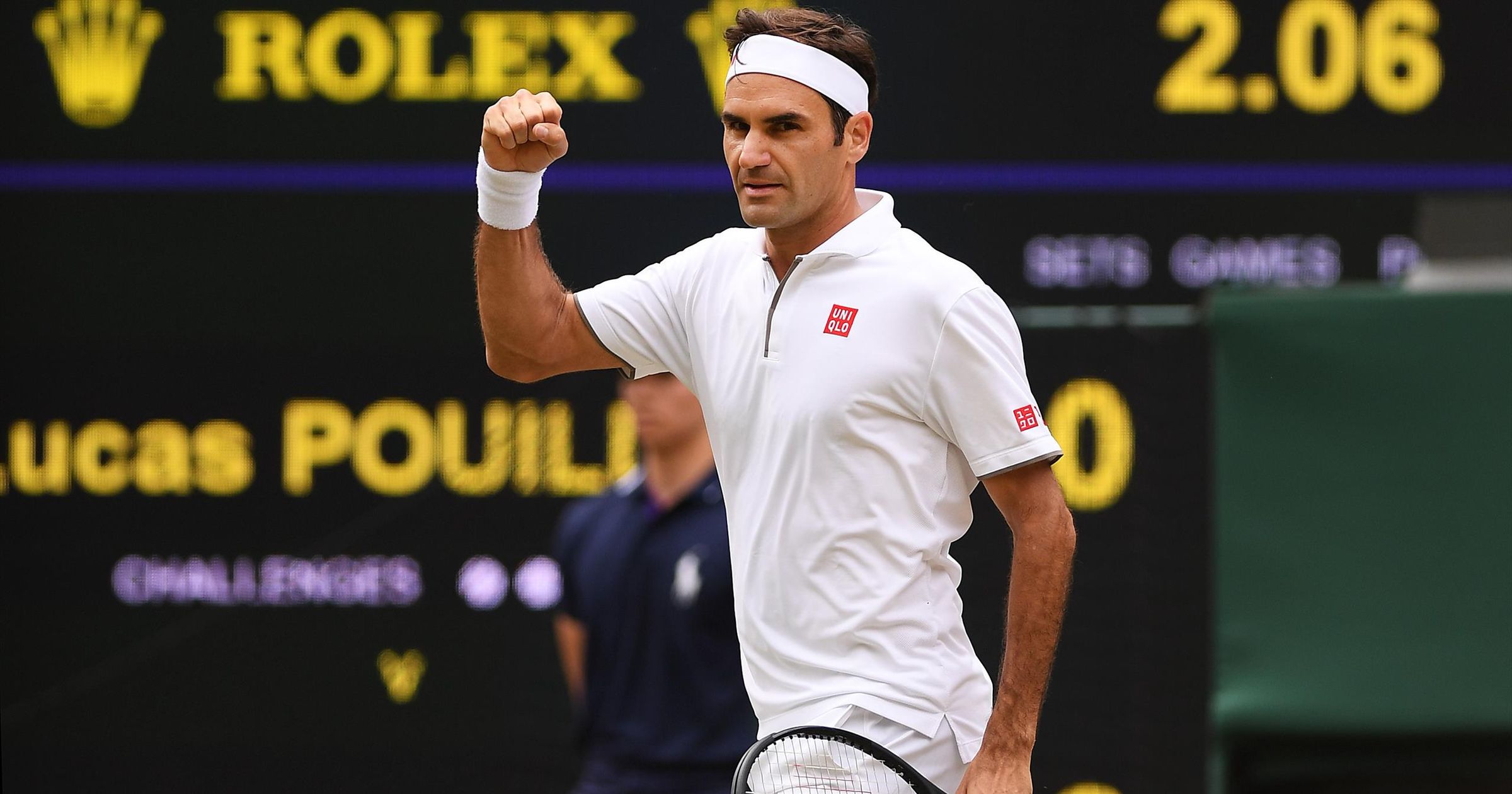 Wimbledon 2019 Roger Federer gets 350th Grand Slam win after downing Lucas Pouille Eurosport