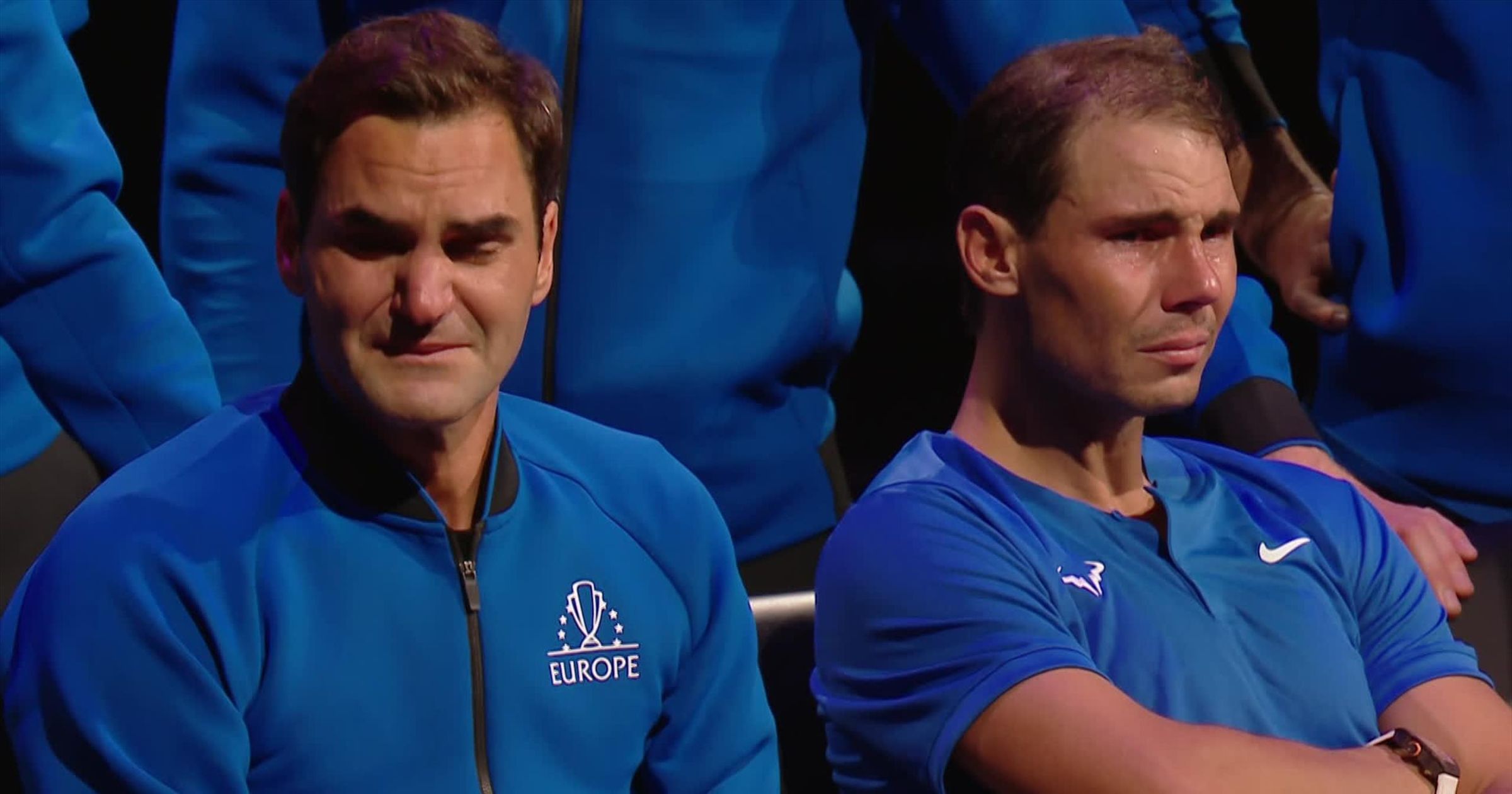 Fedal moment as Roger Federer and Rafael Nadal both left crying after Swiss star s final match at Laver Cup