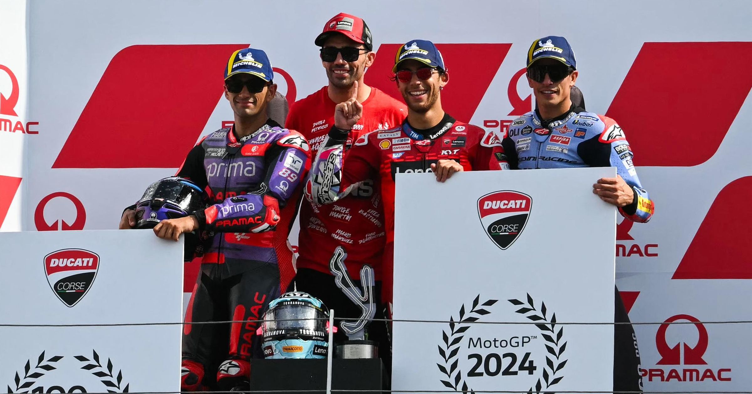 MotoGP Emilia Romagna 2024, gara: Bagnaia out, Bastianini vince ...