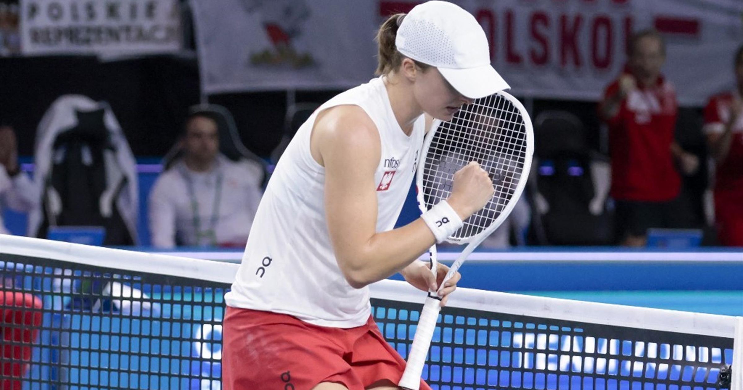 Swiatek vezérletével fordítottak a lengyelek, elődöntősök a Billie Jean King-kupán