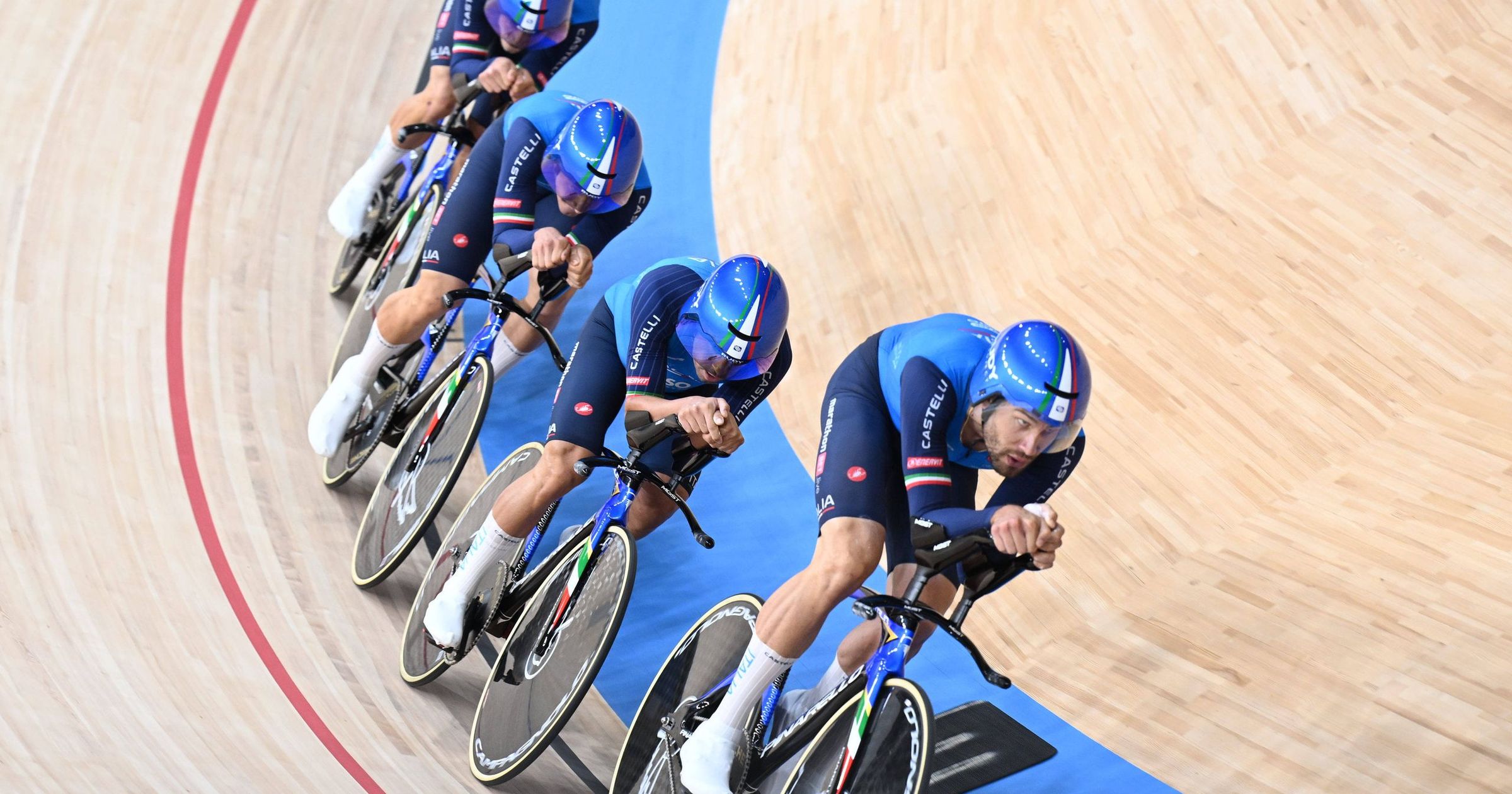 Italy Wins Silver in Men's Team Pursuit at Track Cycling World Championships