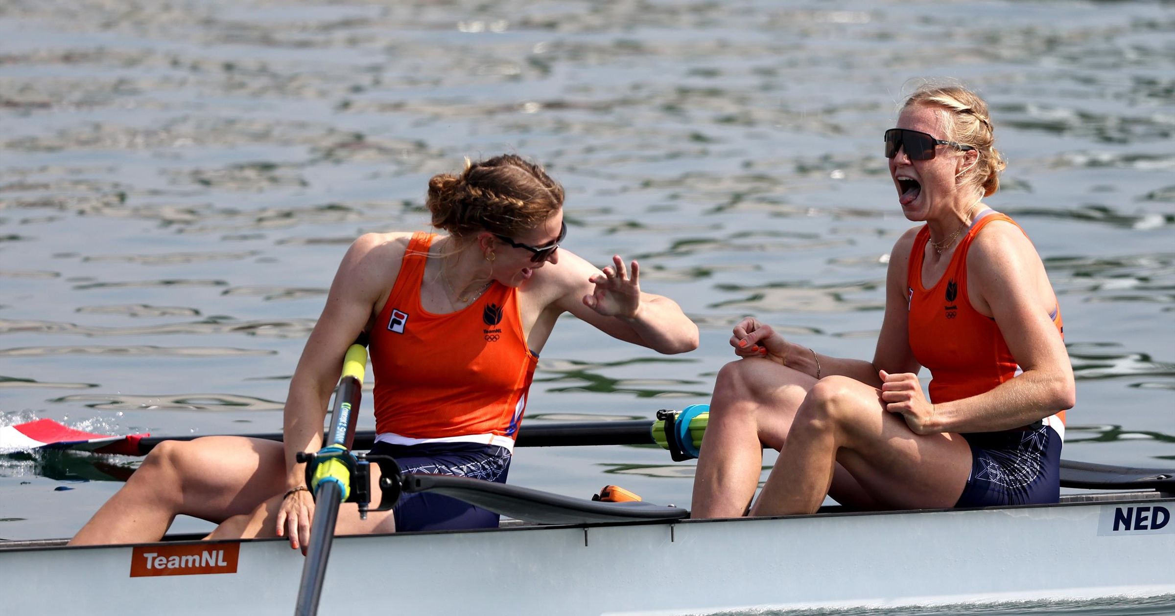 Olympia 2024: Die niederländischen Ruderinnen Ymkje Clevering und ...