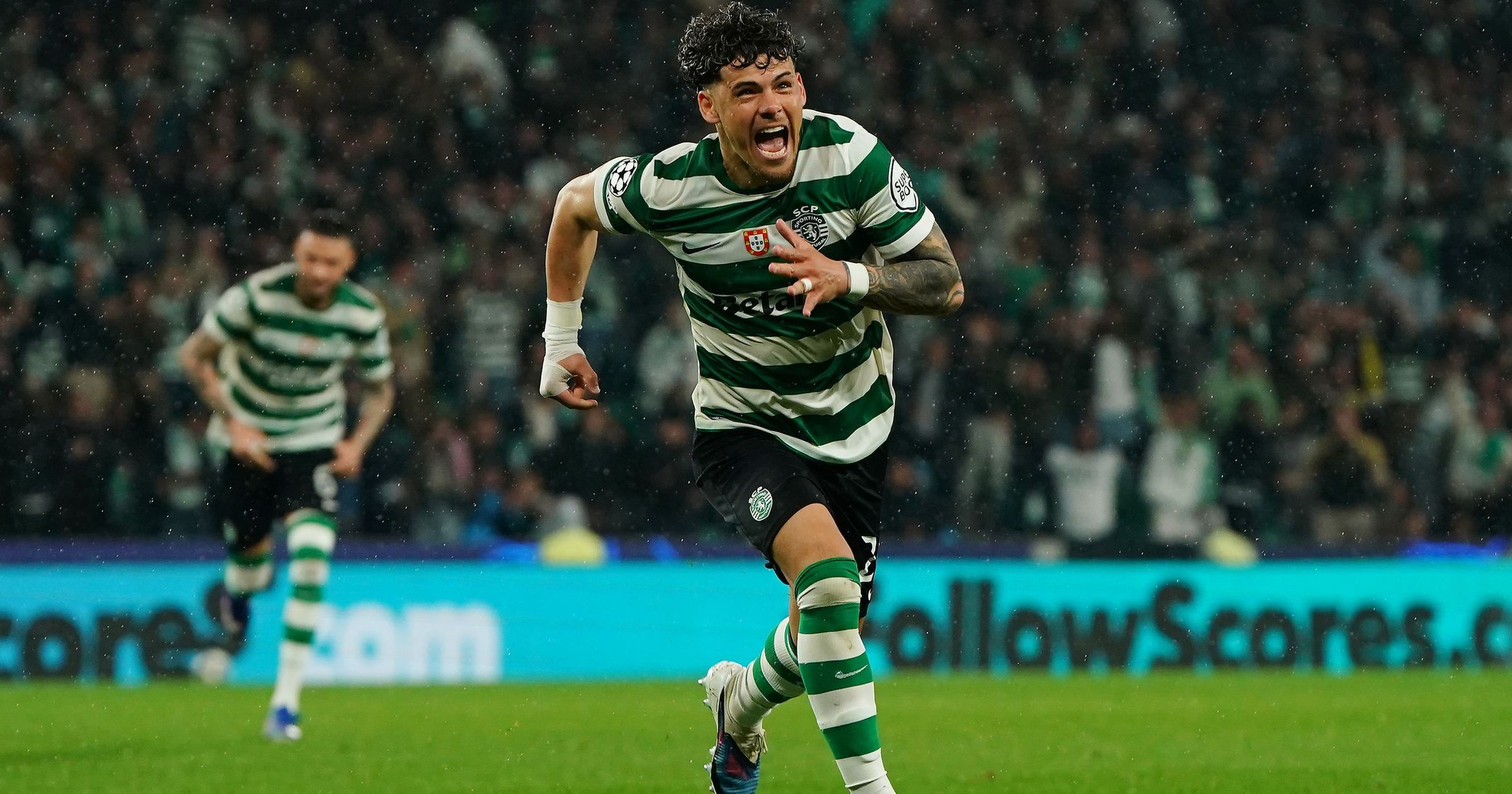 Action du match Sporting Portugal contre Bodø/Glimt en Ligue des champions