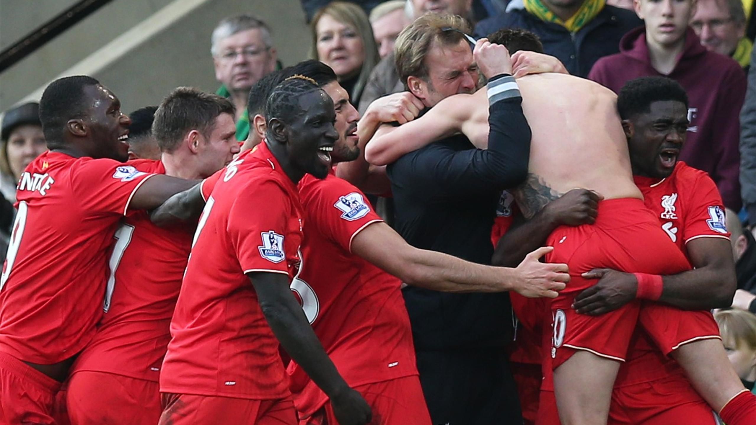 Liverpool S 5 4 Win Over Norwich The Greatest Nine Goal Thriller In Premier League History Eurosport