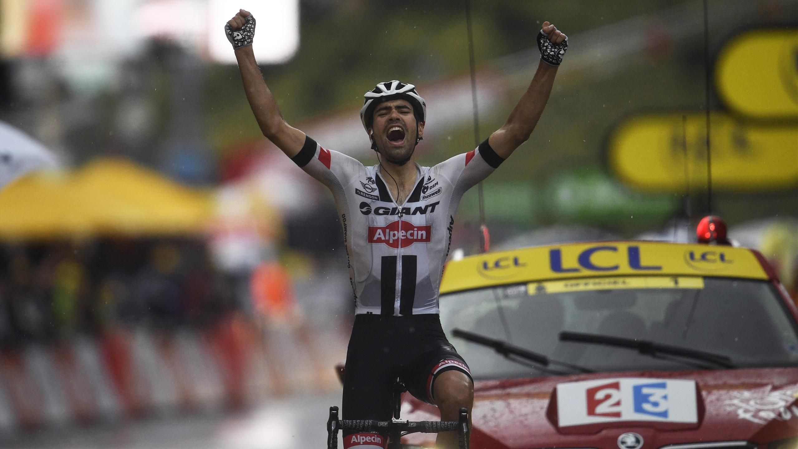 chris froome stays in yellow as tom dumoulin conquers andorran monsoon eurosport