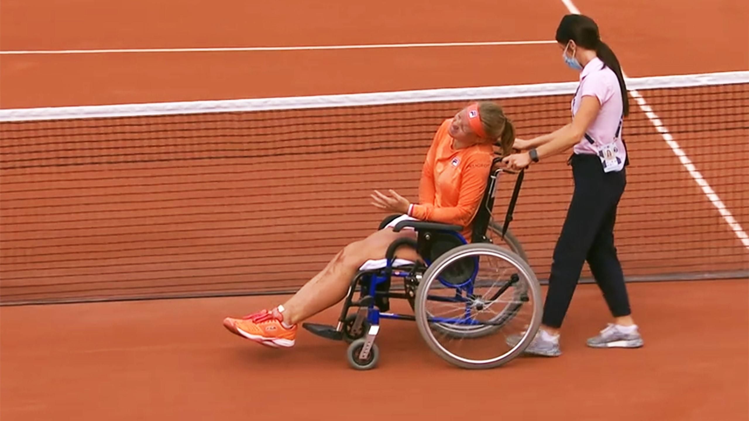 Errani Afft Bertens Nach Das Ganze Rollstuhl Drama Im Video Tennis Video Eurosport