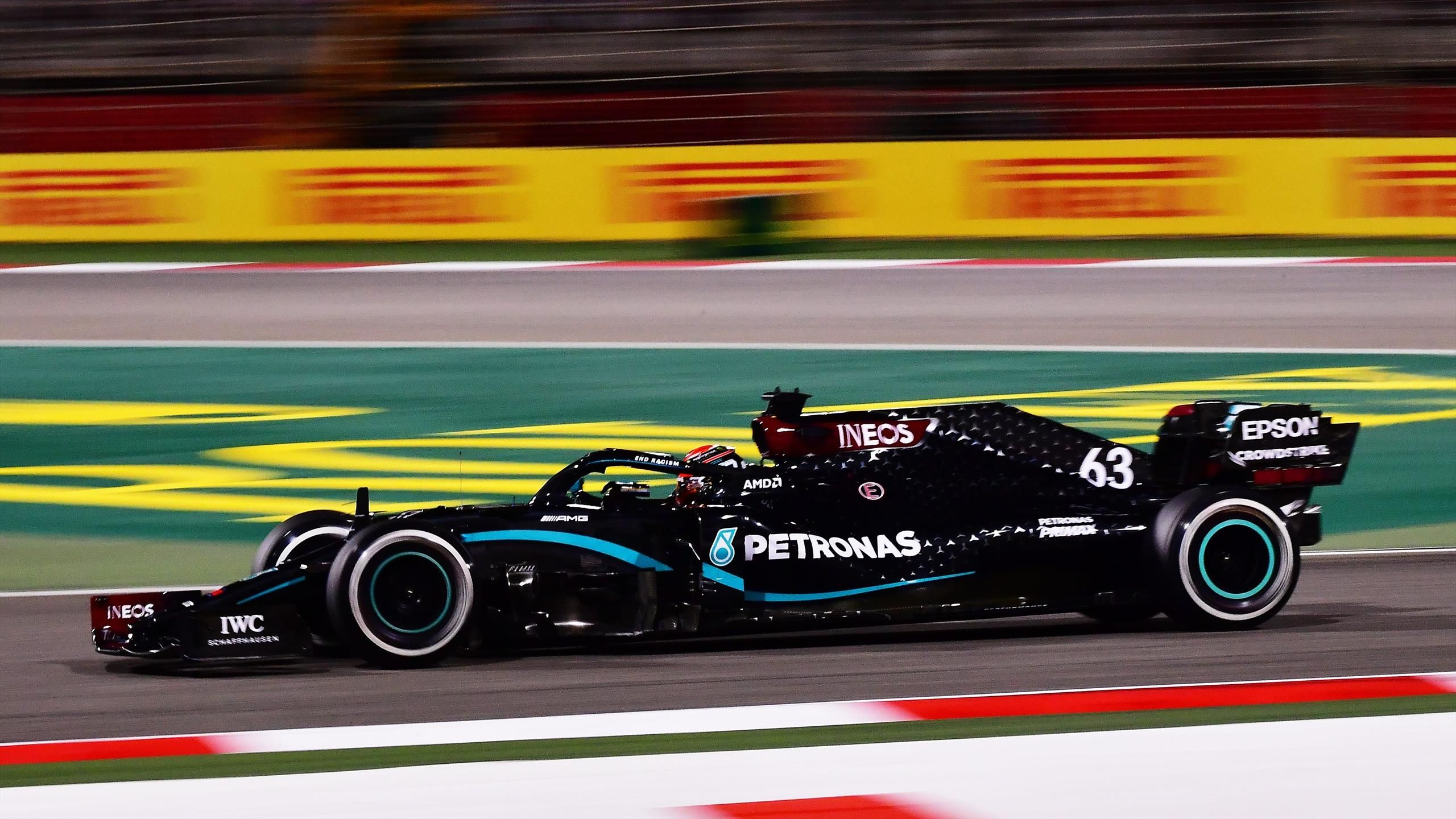 George Russell Mercedes Wallpaper : Lewis Hamilton Stand In George Russell Sets Practice Pace On Mercedes Debut Eurosport