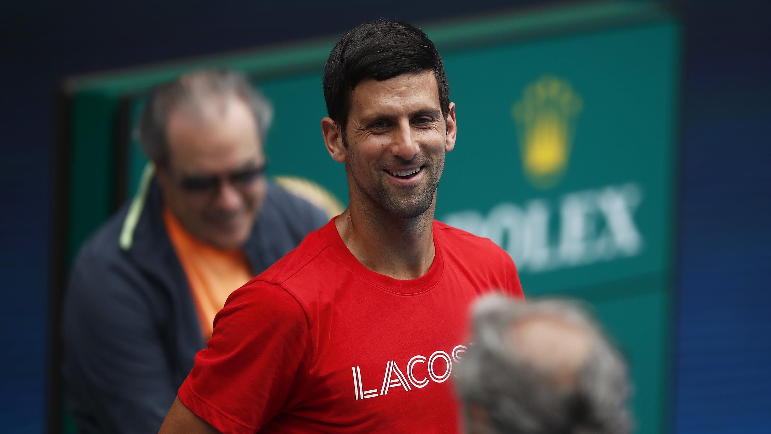 australian open draw 2021 novak djokovic v jeremy chardy naomi osaka and serena williams openers eurosport