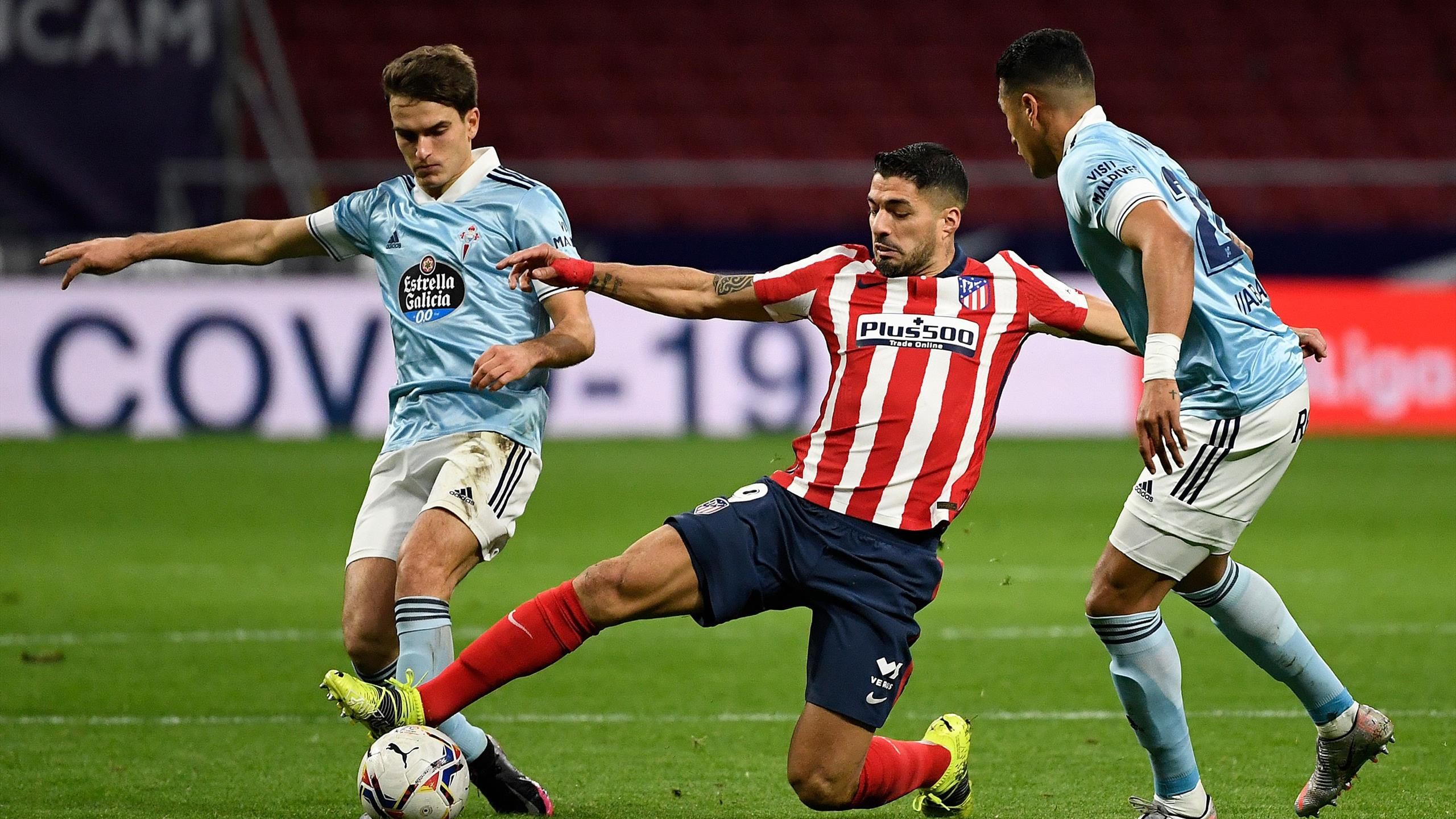 La Liga Atletico Madrid Patzt Trotz Doppelpack Von Luis Suarez Gegen Celta Vigo Eurosport